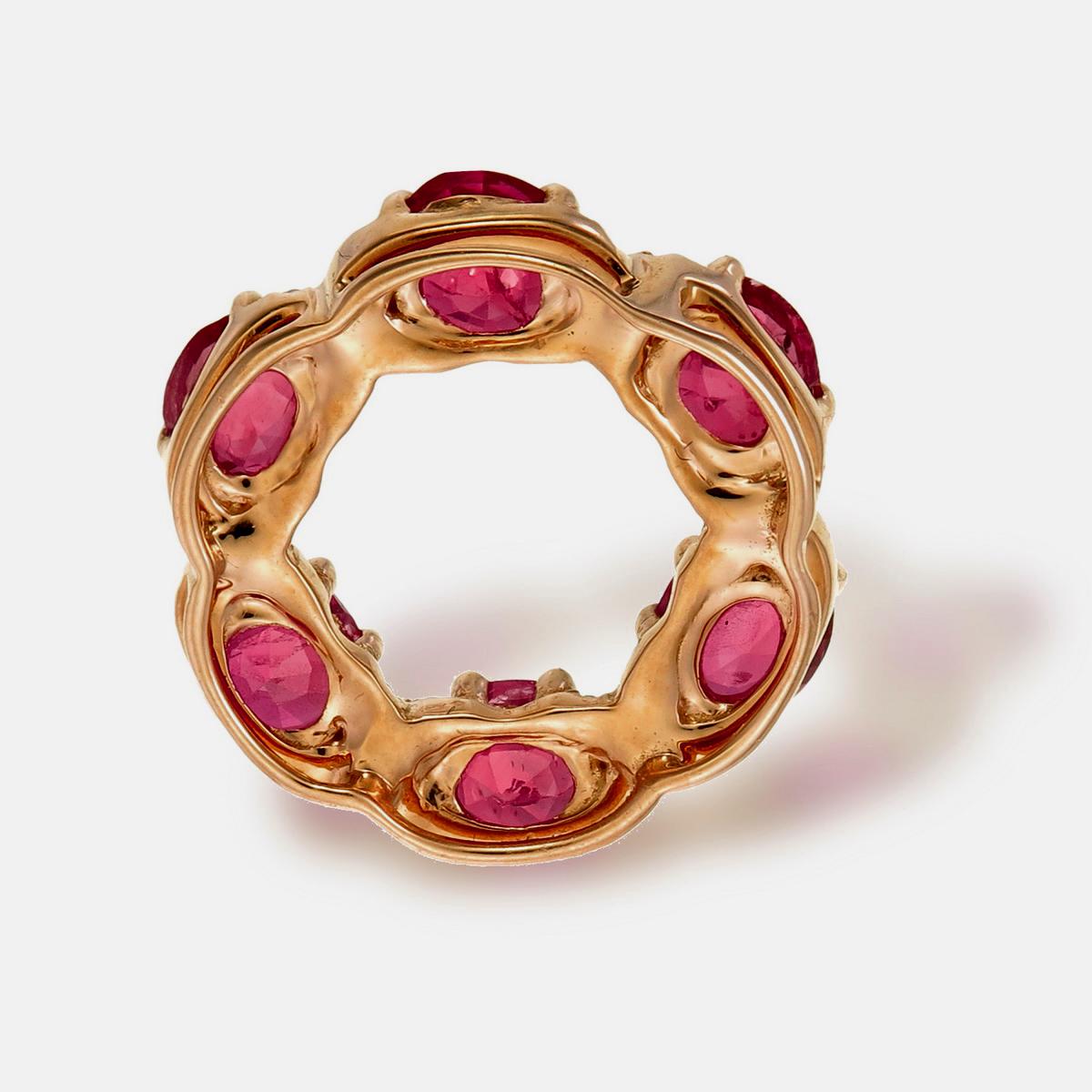 AGL Thai Certified 1.83 Carat Ruby Diamond Pendant in 18K Rose Gold In New Condition In Bangkok, TH