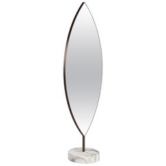Aglaia Contemporary Mirror in Metal and Marble