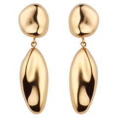 AGMES Gold Vermeil Sculptural Drop Earrings