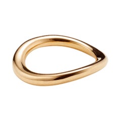 AGMES Medium 14k Solid Gold Astrid Sculptural Ring