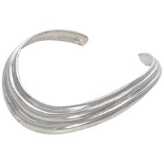 sterling silver neck collar Agmes Simple Sophisticated Sterling Silver Collar Necklace