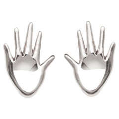AGMES Sterling Silver Dali Earrings
