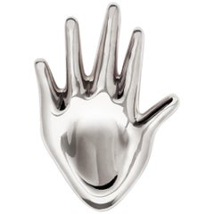 AGMES Sterling Silver Large Hand Dalí Brooch