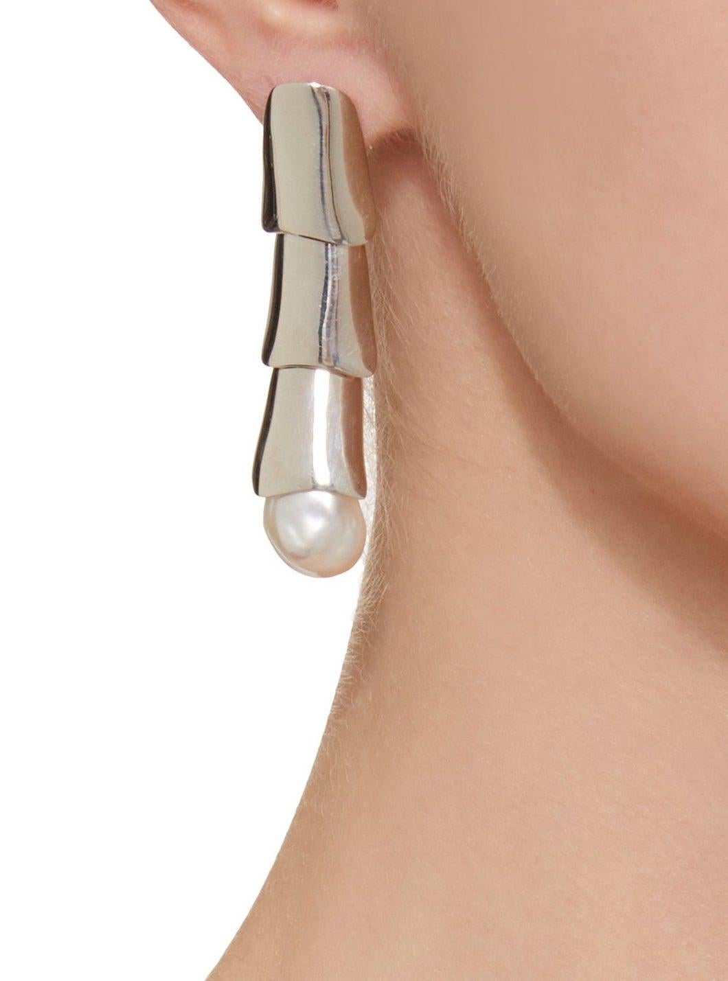 layered drop earrings