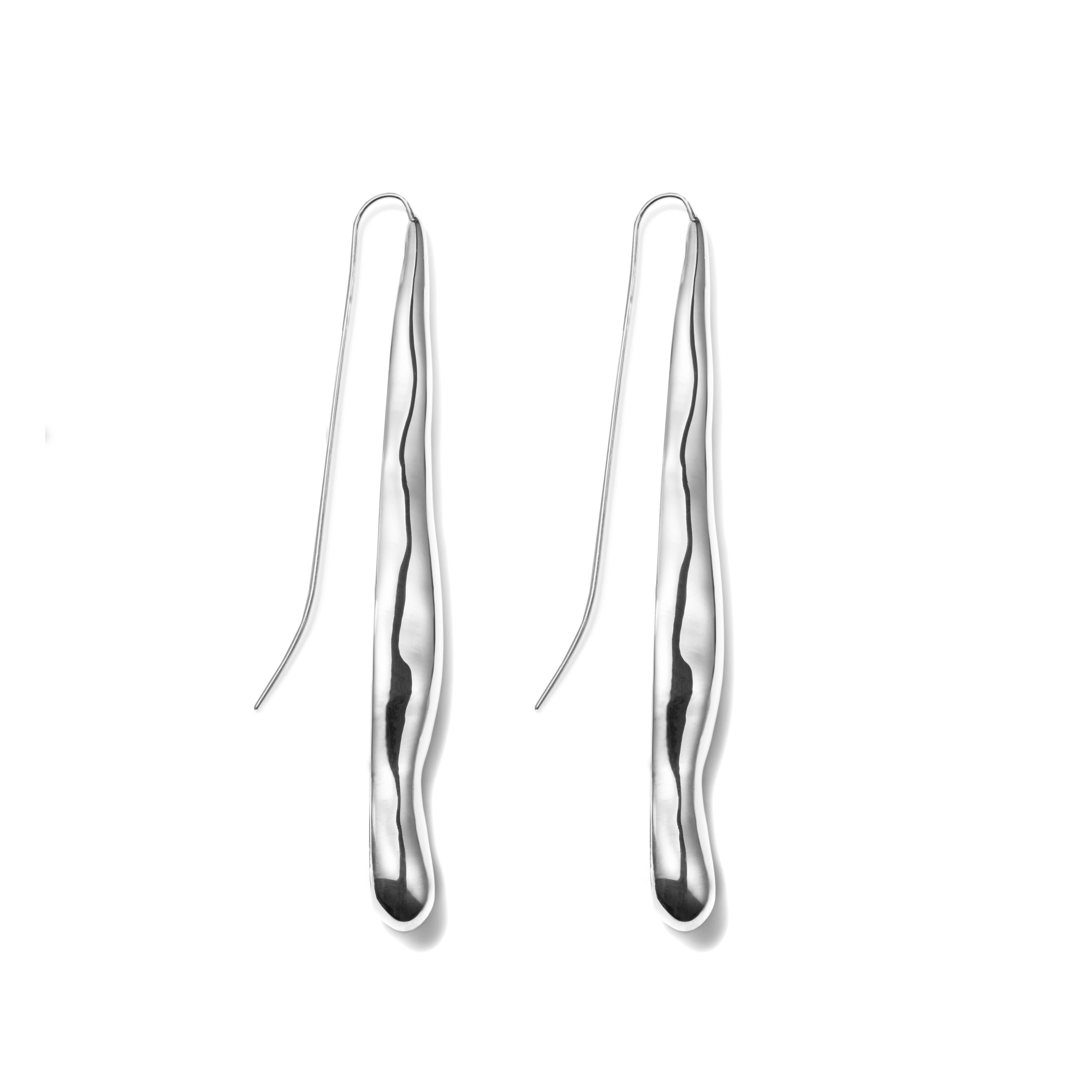 AGMES Sterling Silver Long Drop Sculptural Organic Earrings.
Sterling Silver Wire Back.
Also available in Gold Vermeil.  Kindly contact us if interested for further information.
Handmade in NYC.  
Inspired by urban landscapes, architecture and