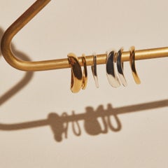 AGMES Thin Sterling Silver Astrid Sculptural Ring