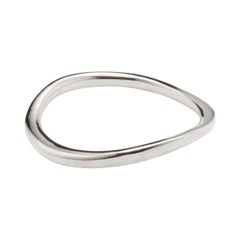 AGMES Thin Sterling Silver Astrid Sculptural Ring