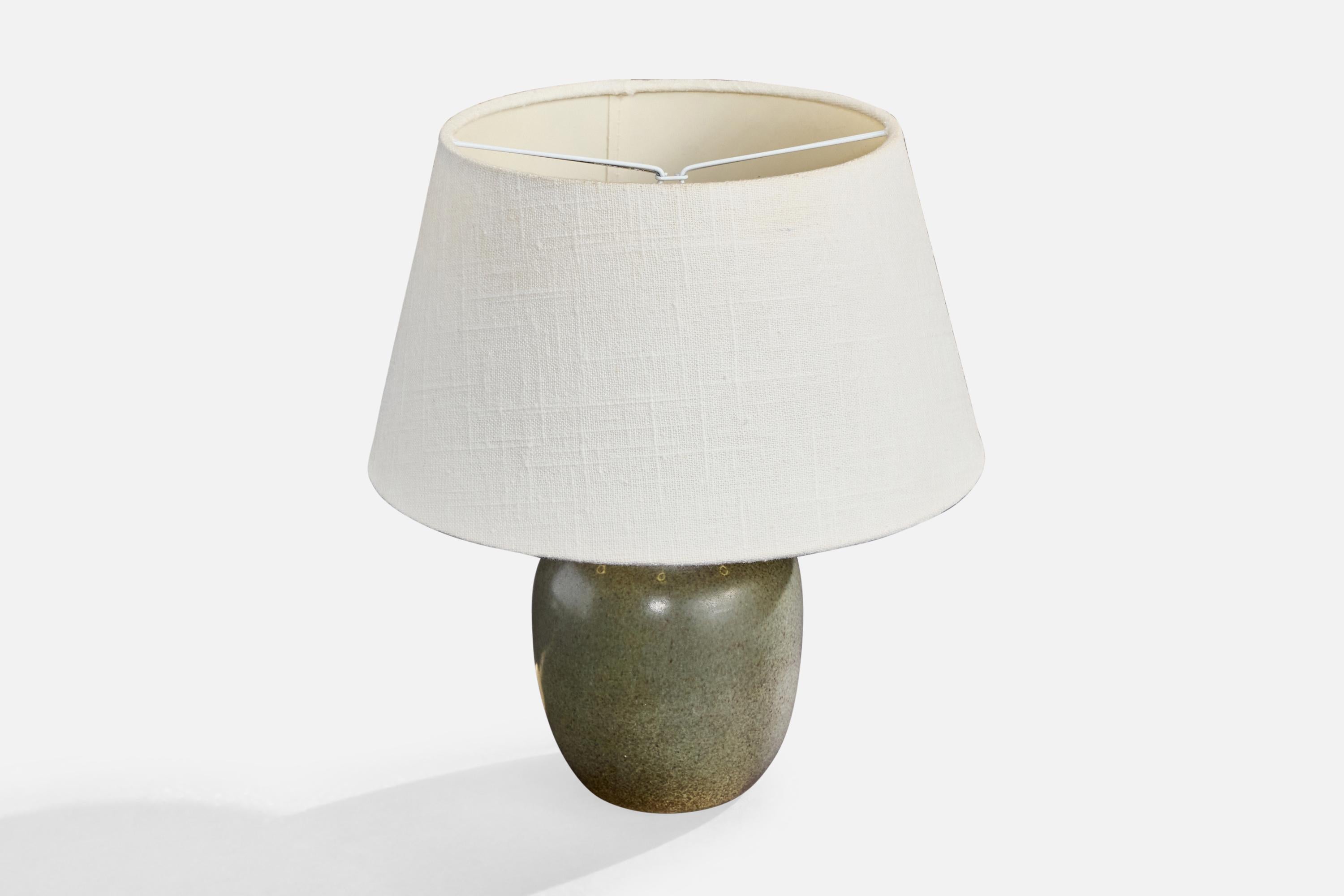 Swedish Agne Aronsson, Table Lamp, Ceramic, Sweden, 1960s For Sale