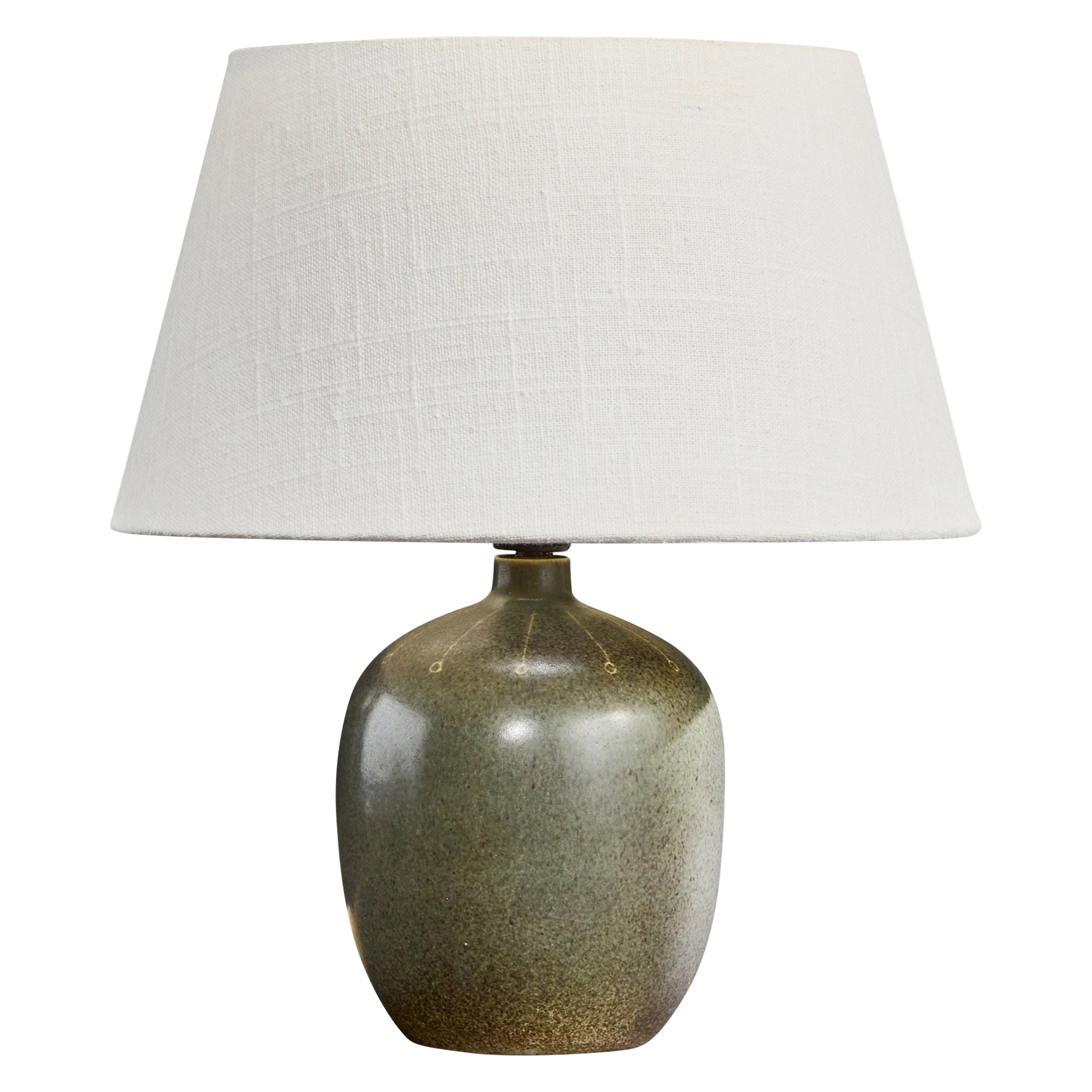 Agne Aronsson, Table Lamp, Ceramic, Sweden, 1960s For Sale