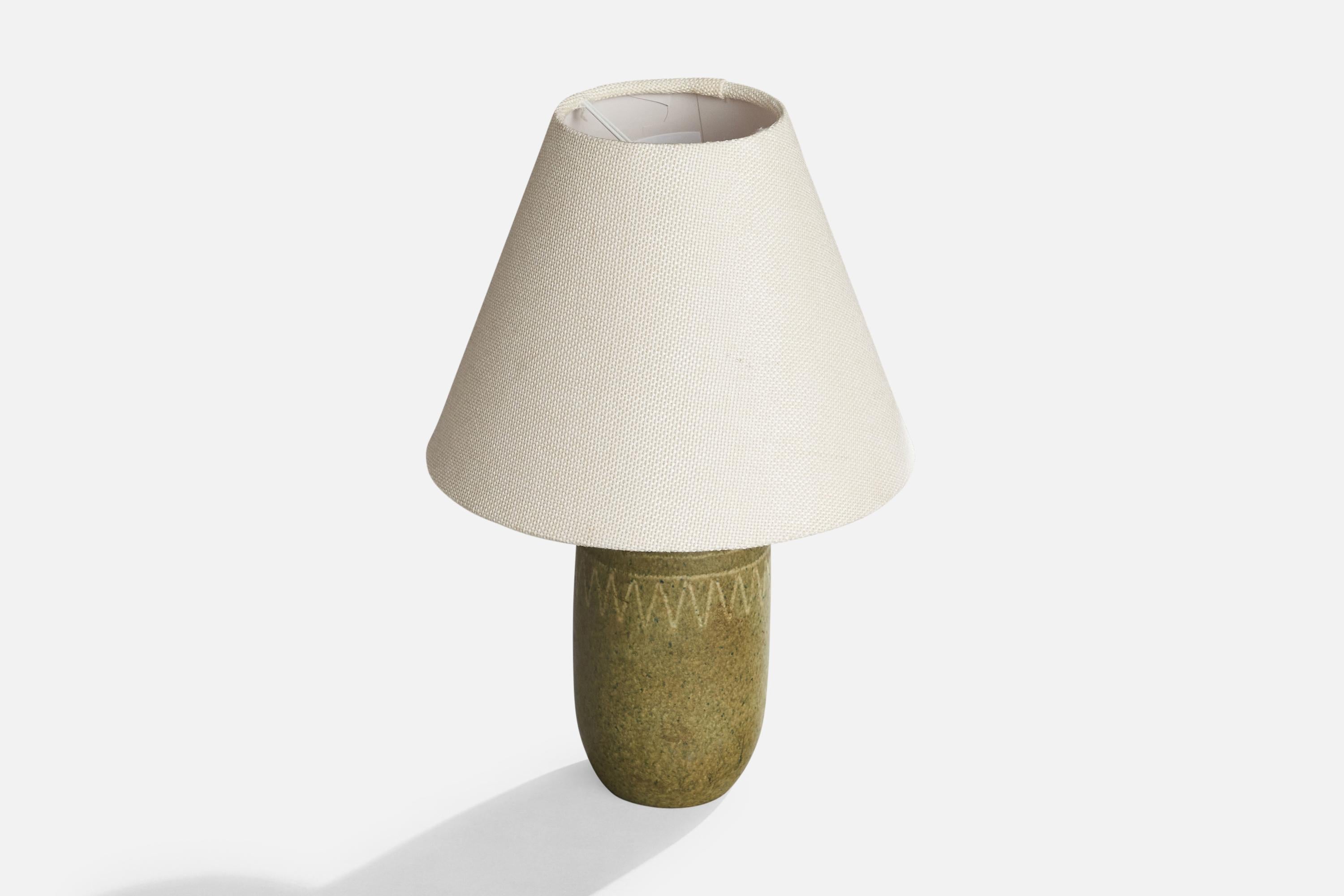 Suédois Agne Aronsson, lampe de bureau, grès, Suède, années 1970 en vente