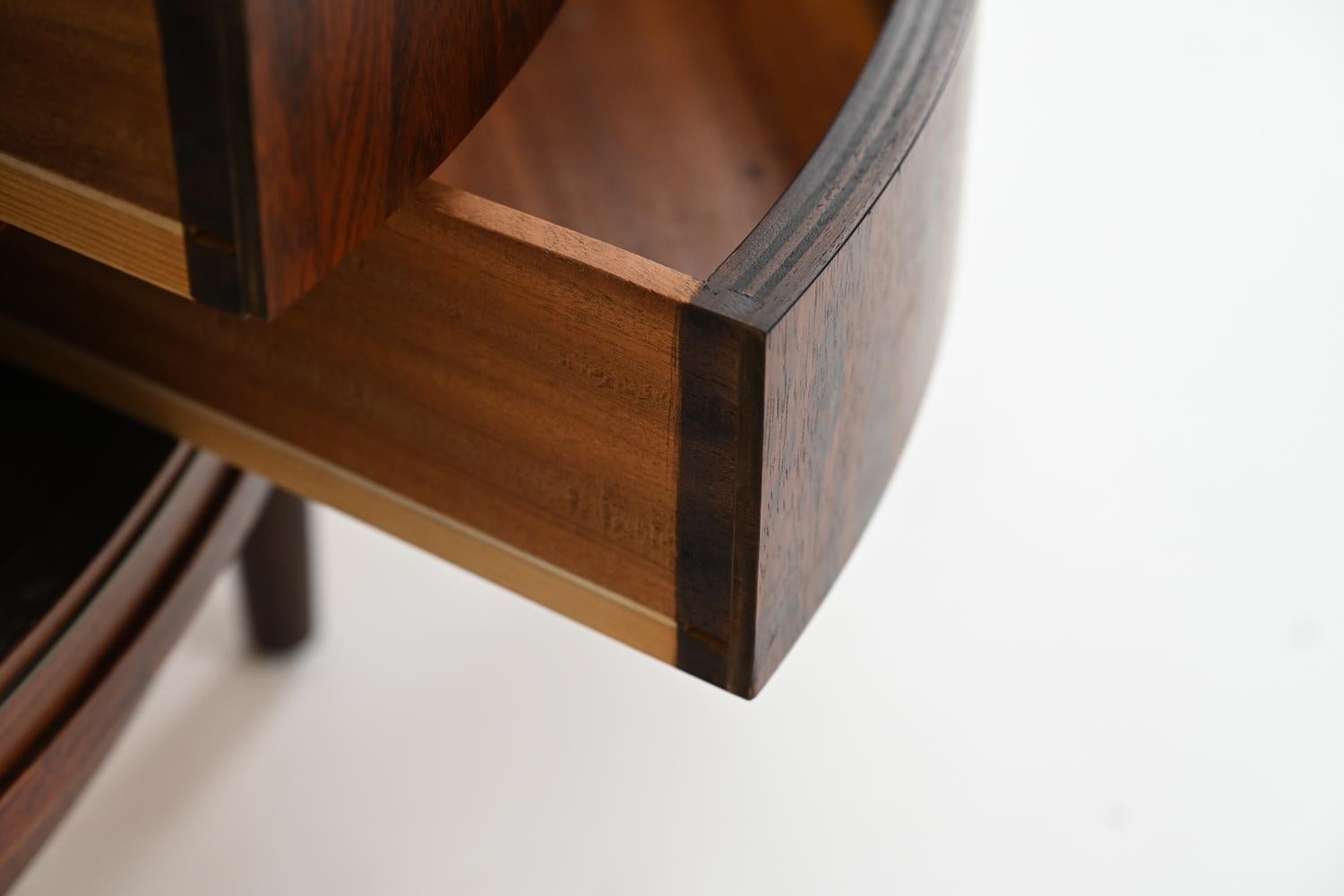 Agner Christoffersen Rosewood Corner Cabinet In Good Condition In Norwalk, CT