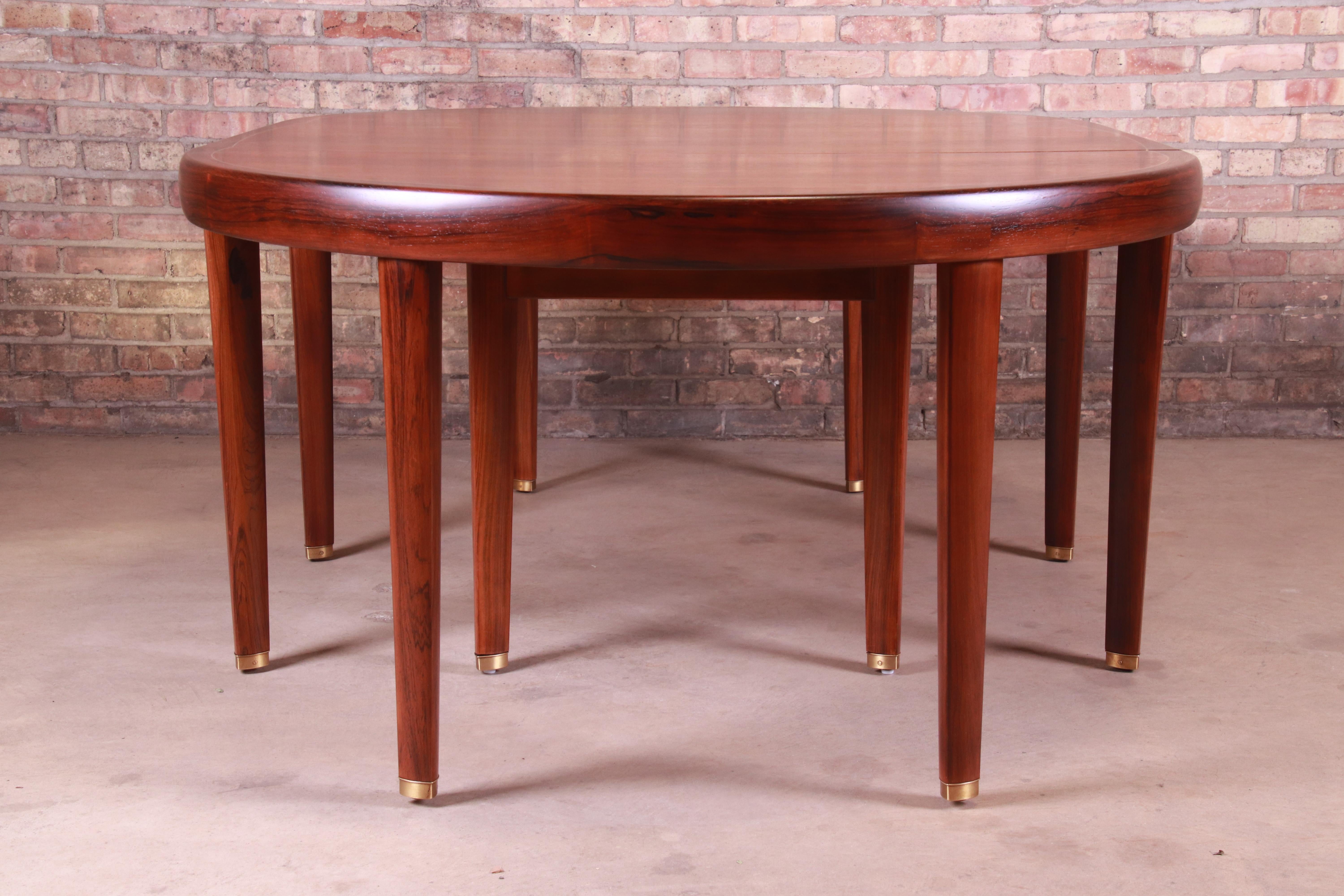 Agner Christoffersen Style Monumental Danish Rosewood Dining Table, Restored 8