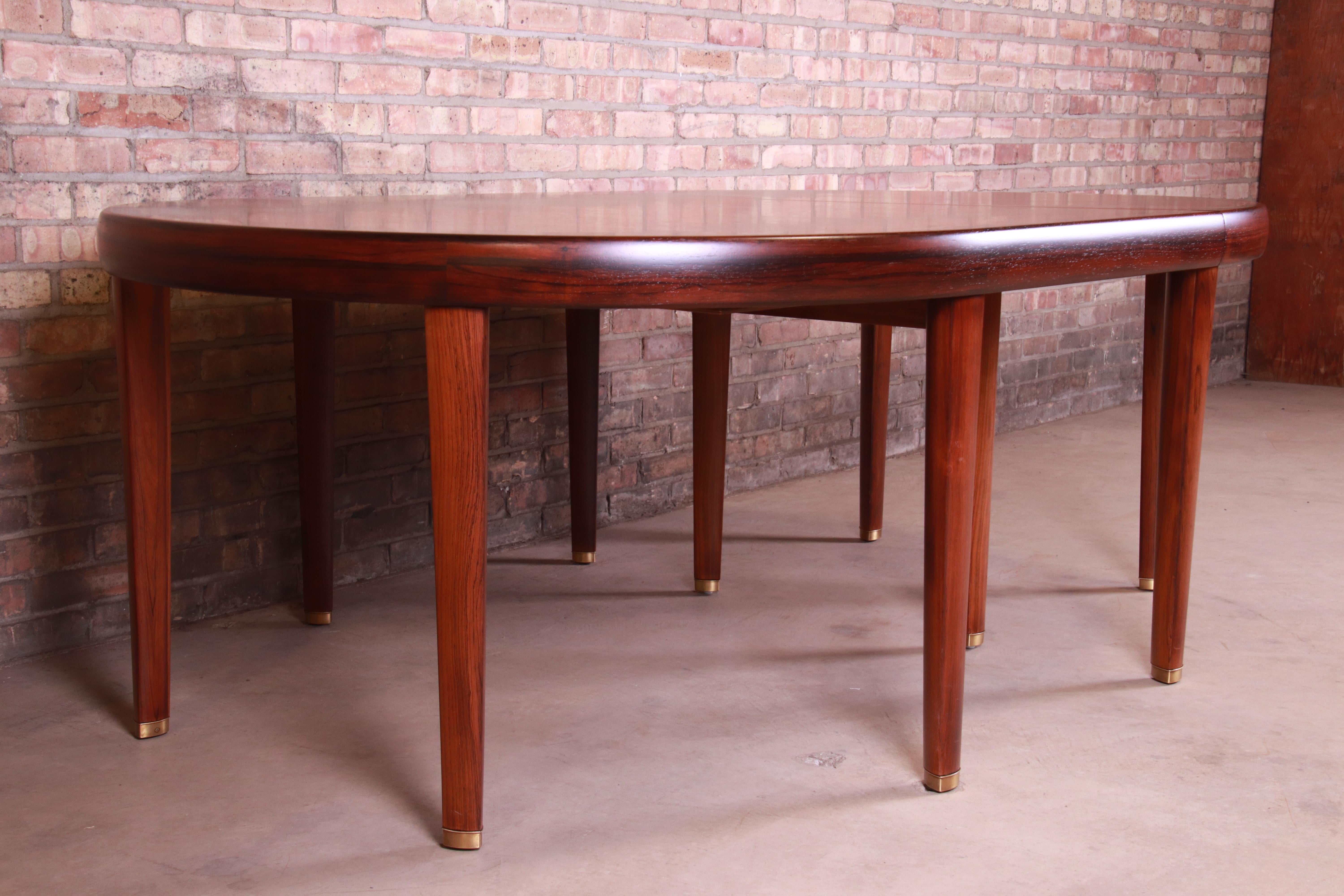Agner Christoffersen Style Monumental Danish Rosewood Dining Table, Restored 3