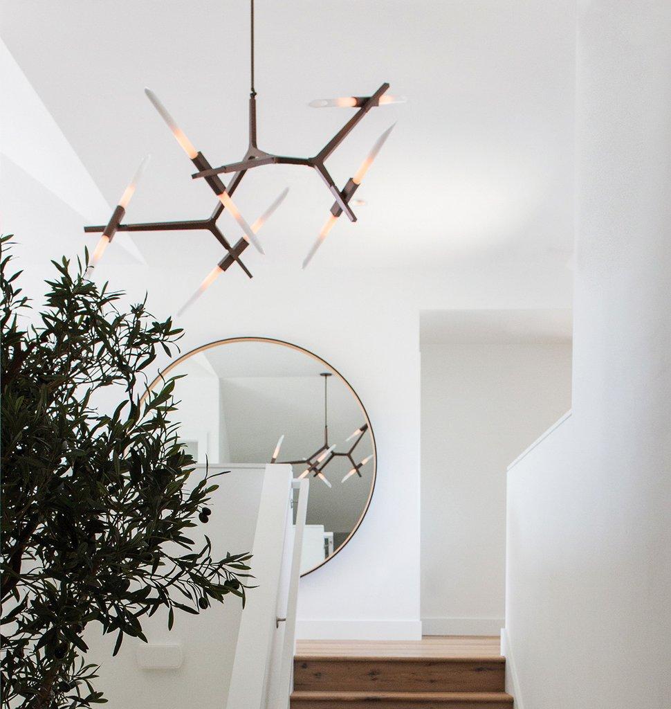 Modern Agnes 10-Light Chandelier in Polished Nickel by Lindsey Adelman for Roll & Hill