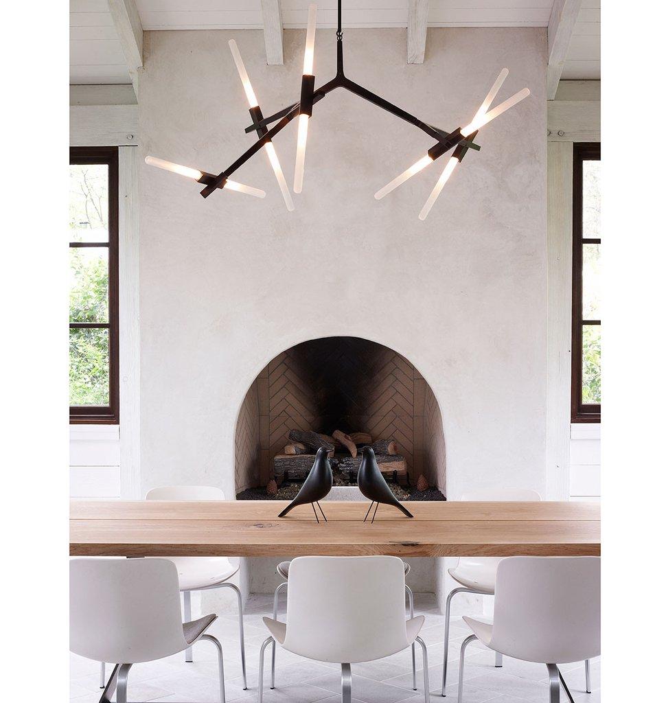 American Agnes 10-Light Chandelier in Polished Nickel by Lindsey Adelman for Roll & Hill