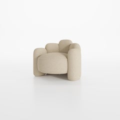 Agnes Armchair Champagne Bouclé