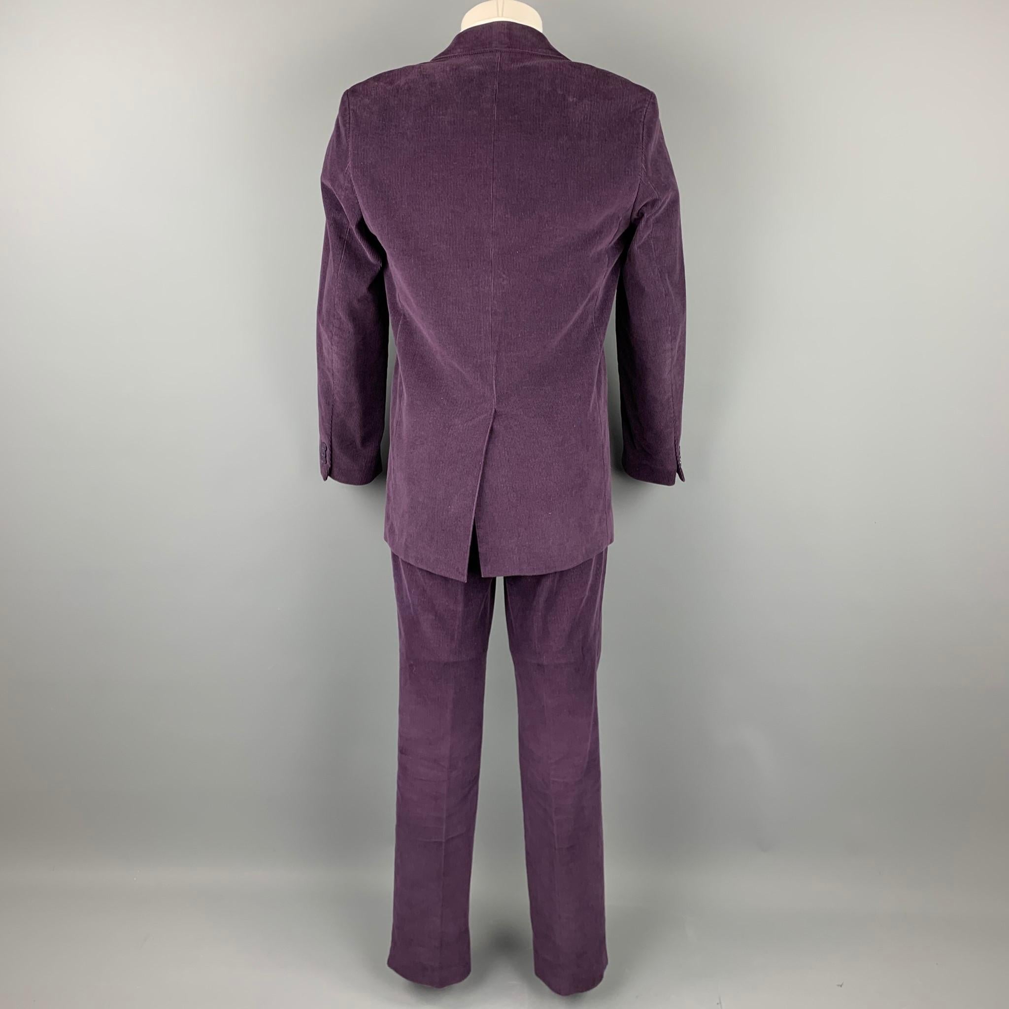 purple corduroy suit