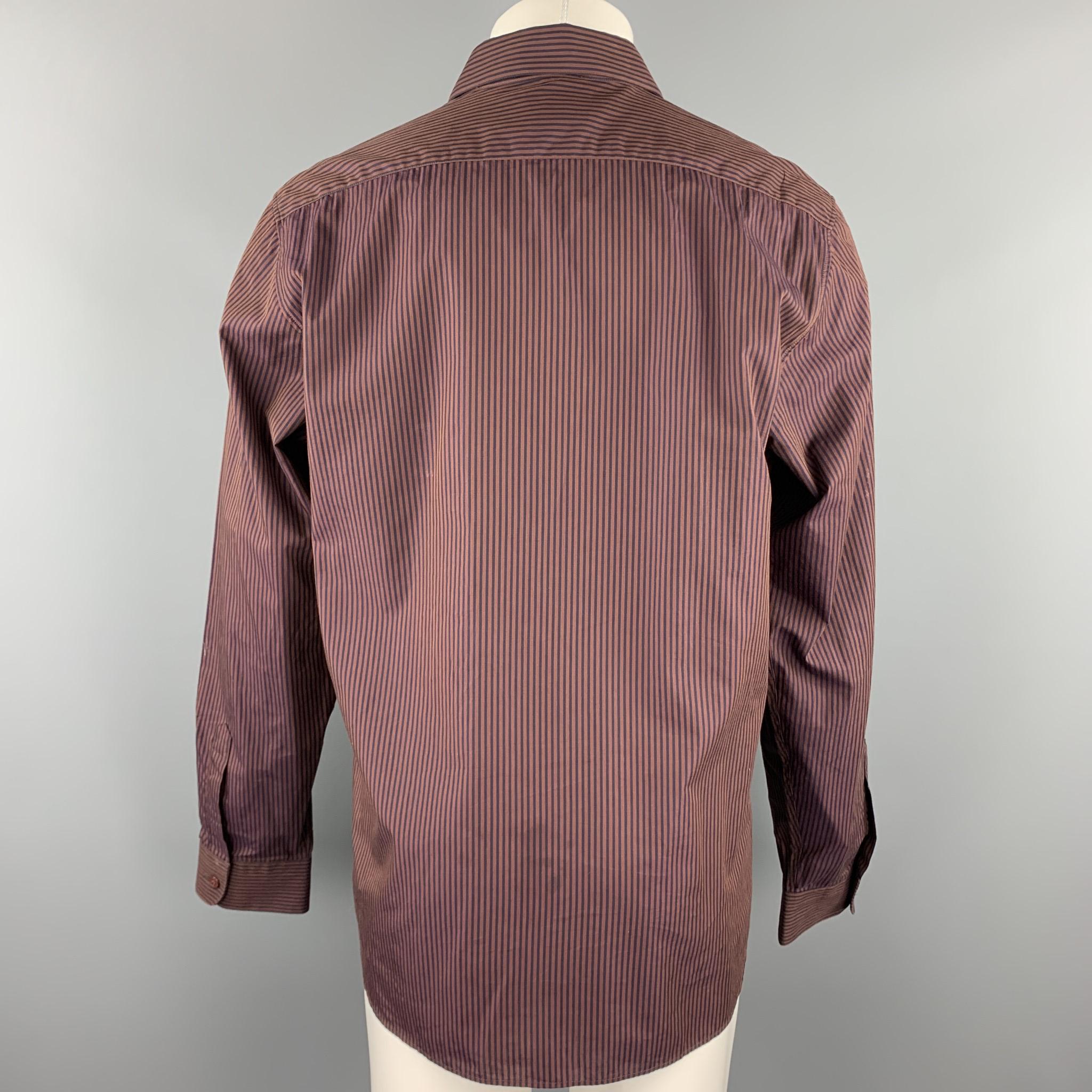 burgundy long sleeve button up shirt