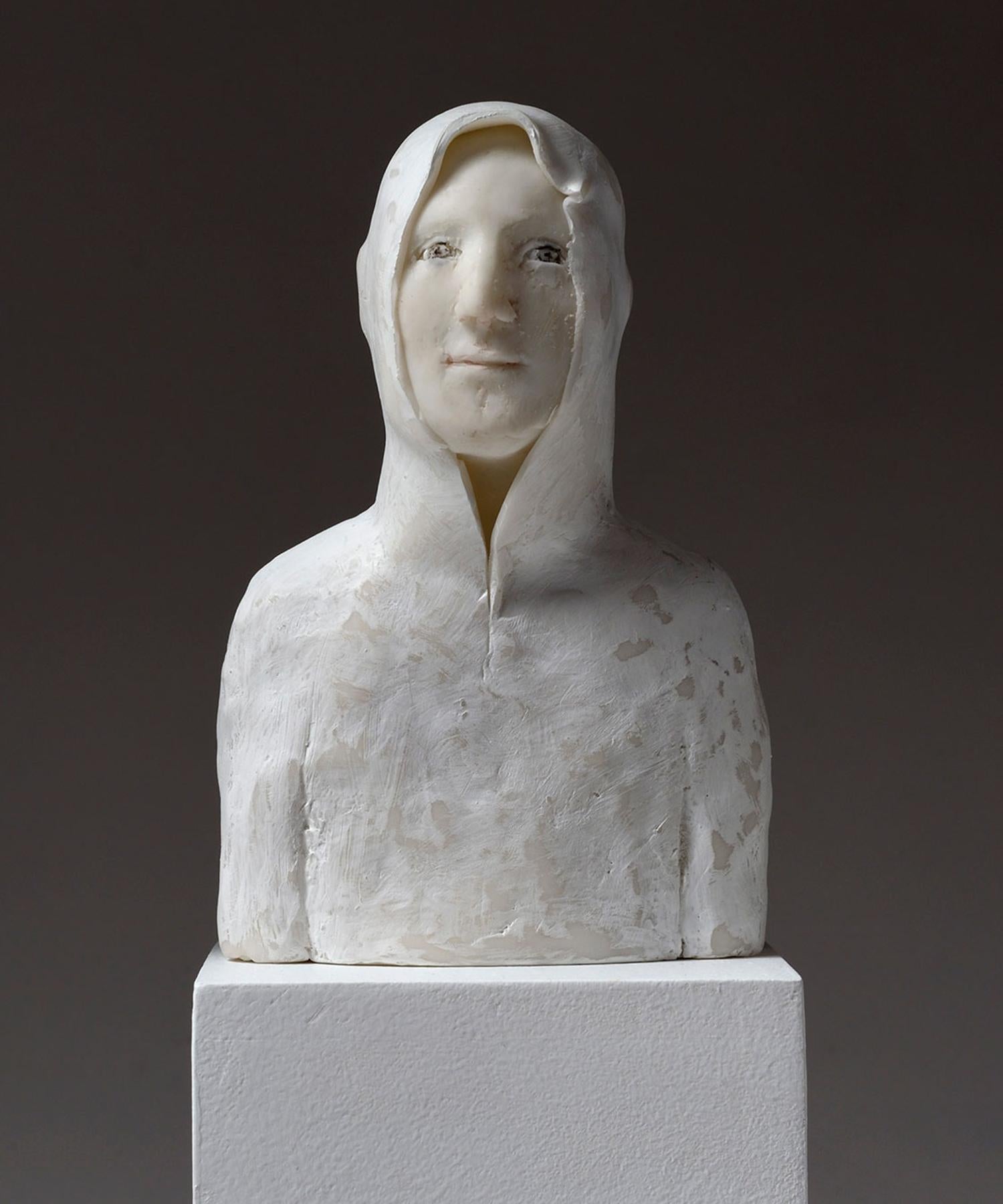 Portrait de Jeune - Sculpture by Agnes Baillon