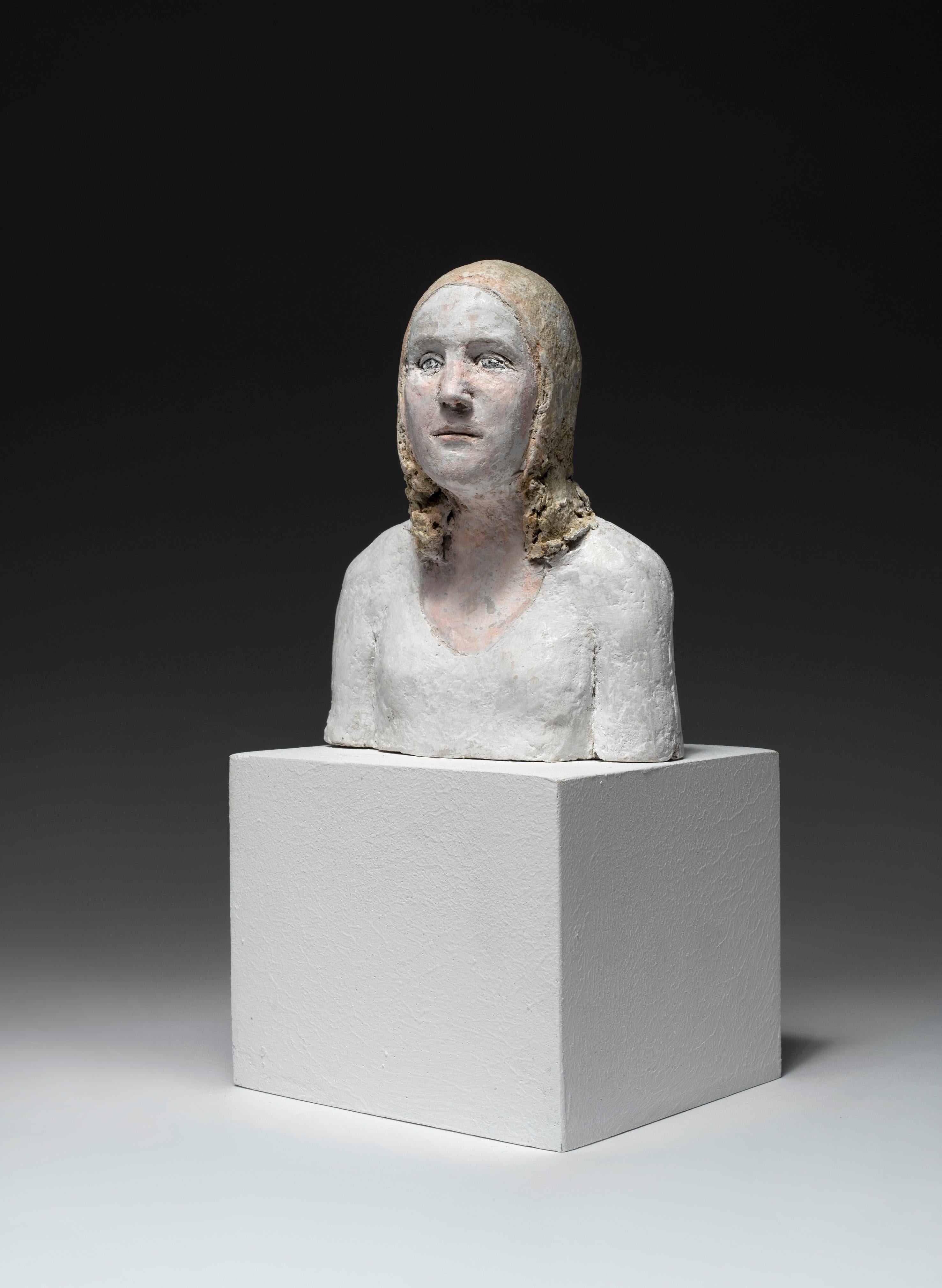 Figurative Sculpture Agnes Baillon - Sculpture du buste : « Paulette »