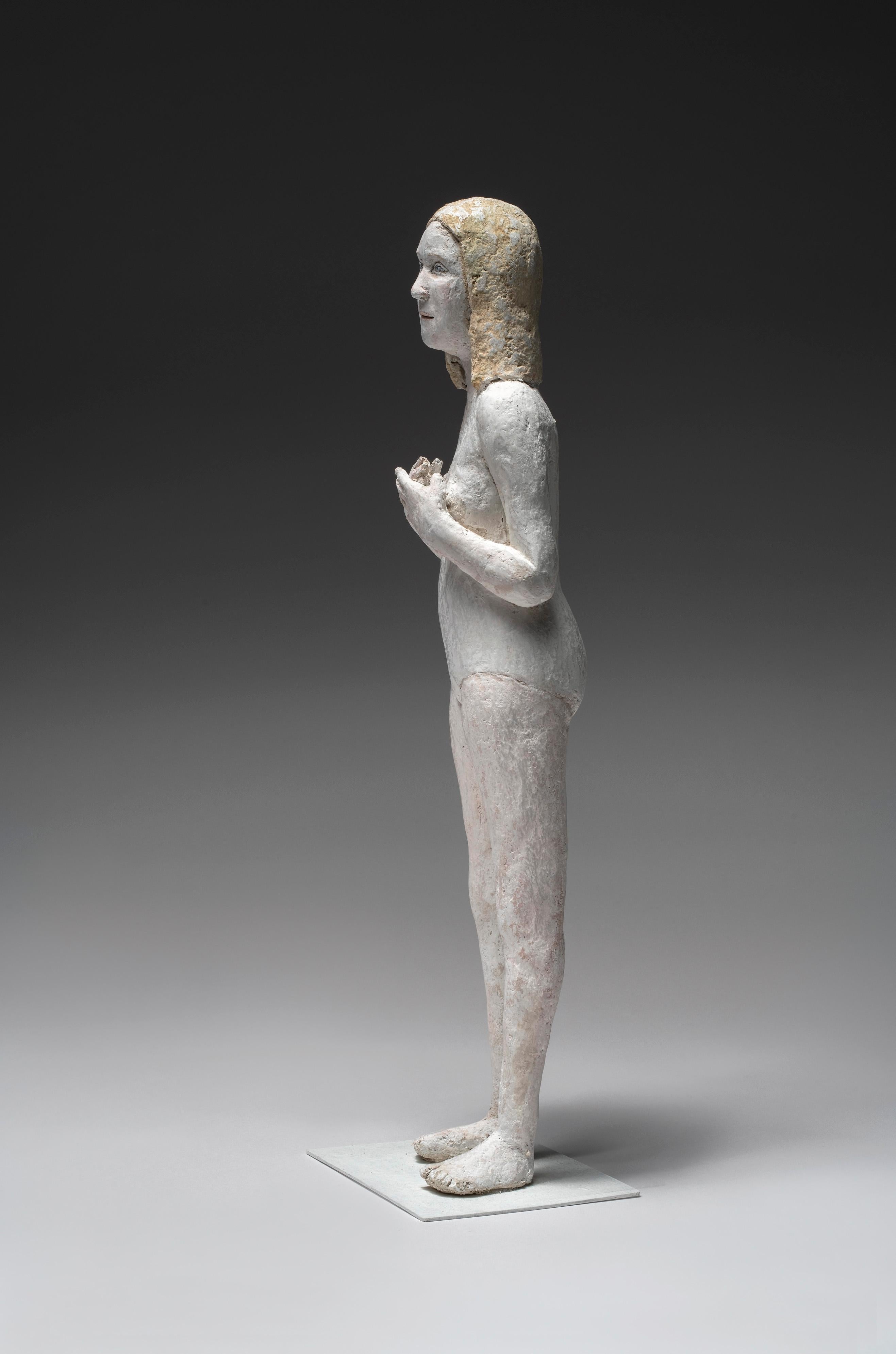 Figure féminine debout : « Nageuse Embrassee » - Sculpture de Agnes Baillon