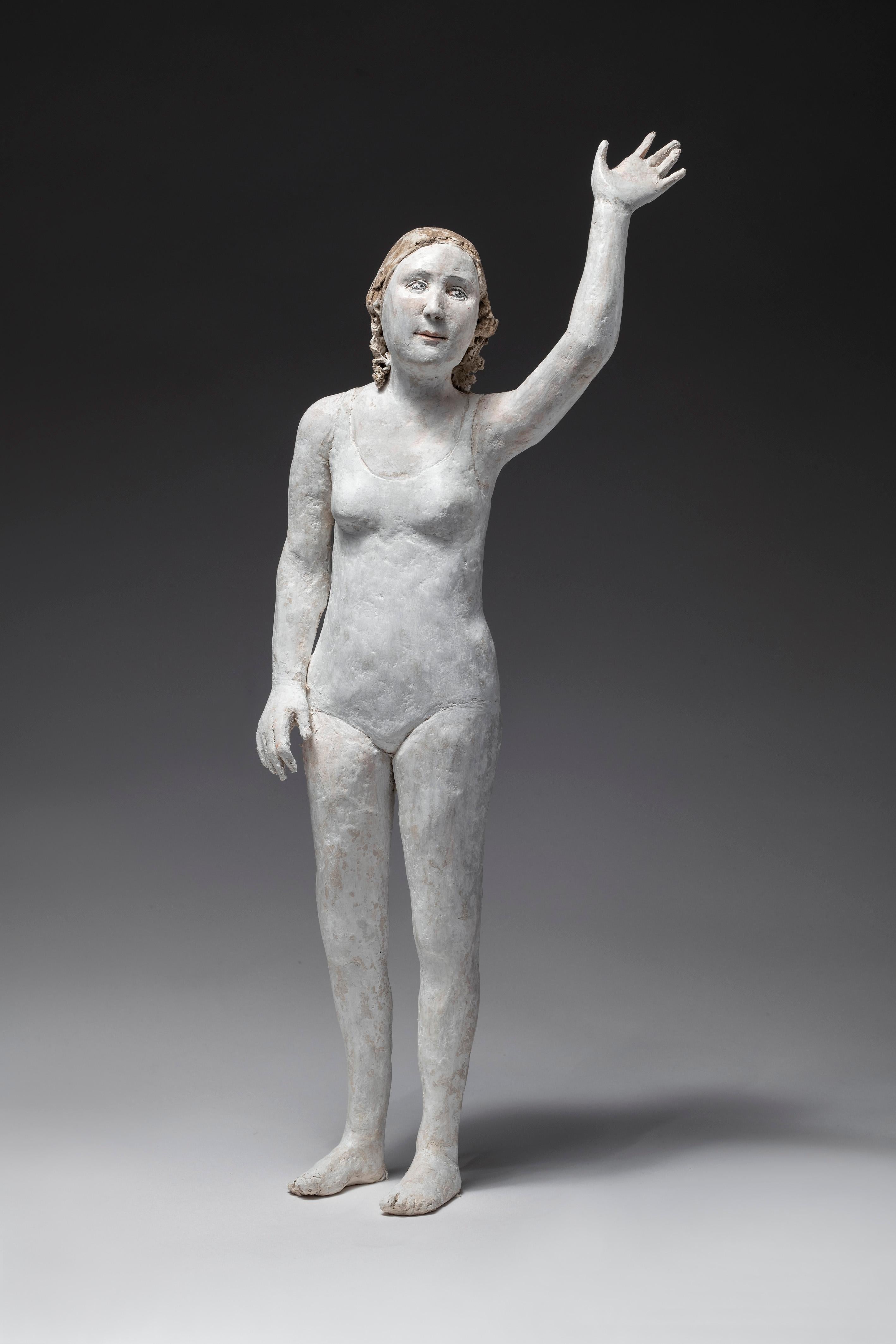 Agnes Baillon Figurative Sculpture - Standing figure: 'Nageuse vedette'