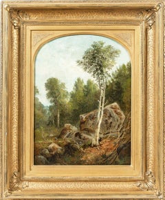 Paesaggio con betulla bianca di Agnes Bartlett Brown (America, 1847-1932)