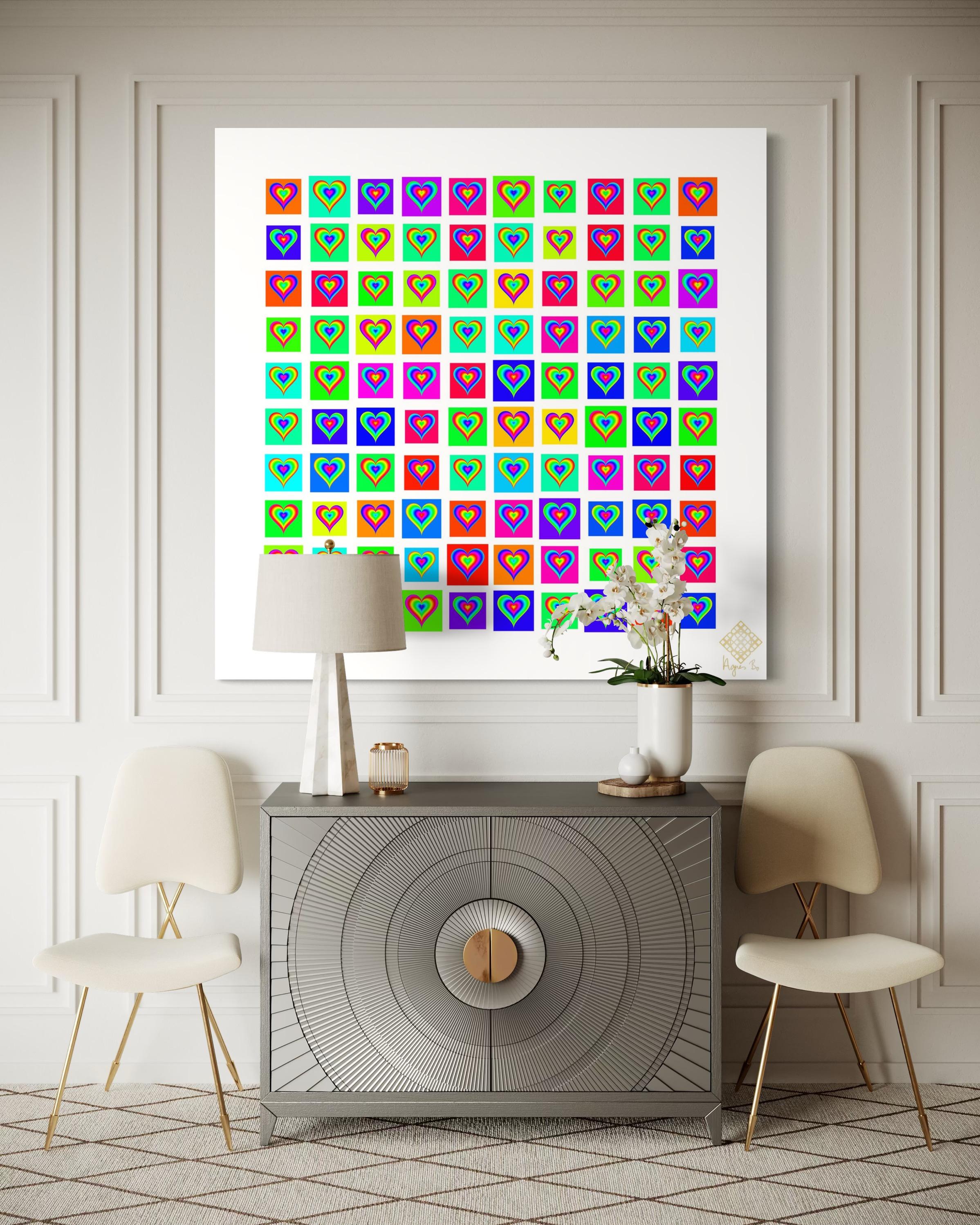 100 corazones arco iris en venta 6