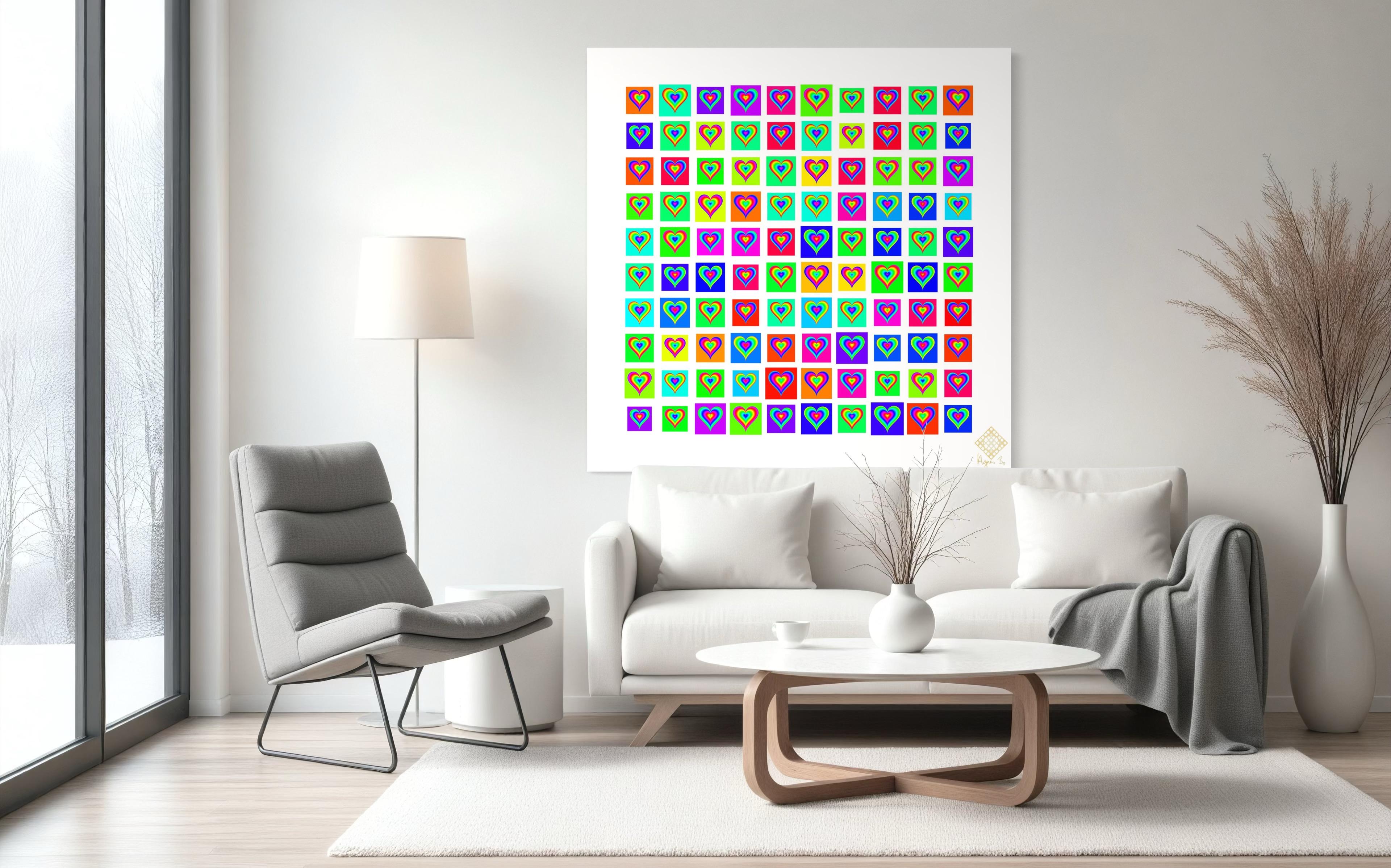 100 corazones arco iris en venta 7