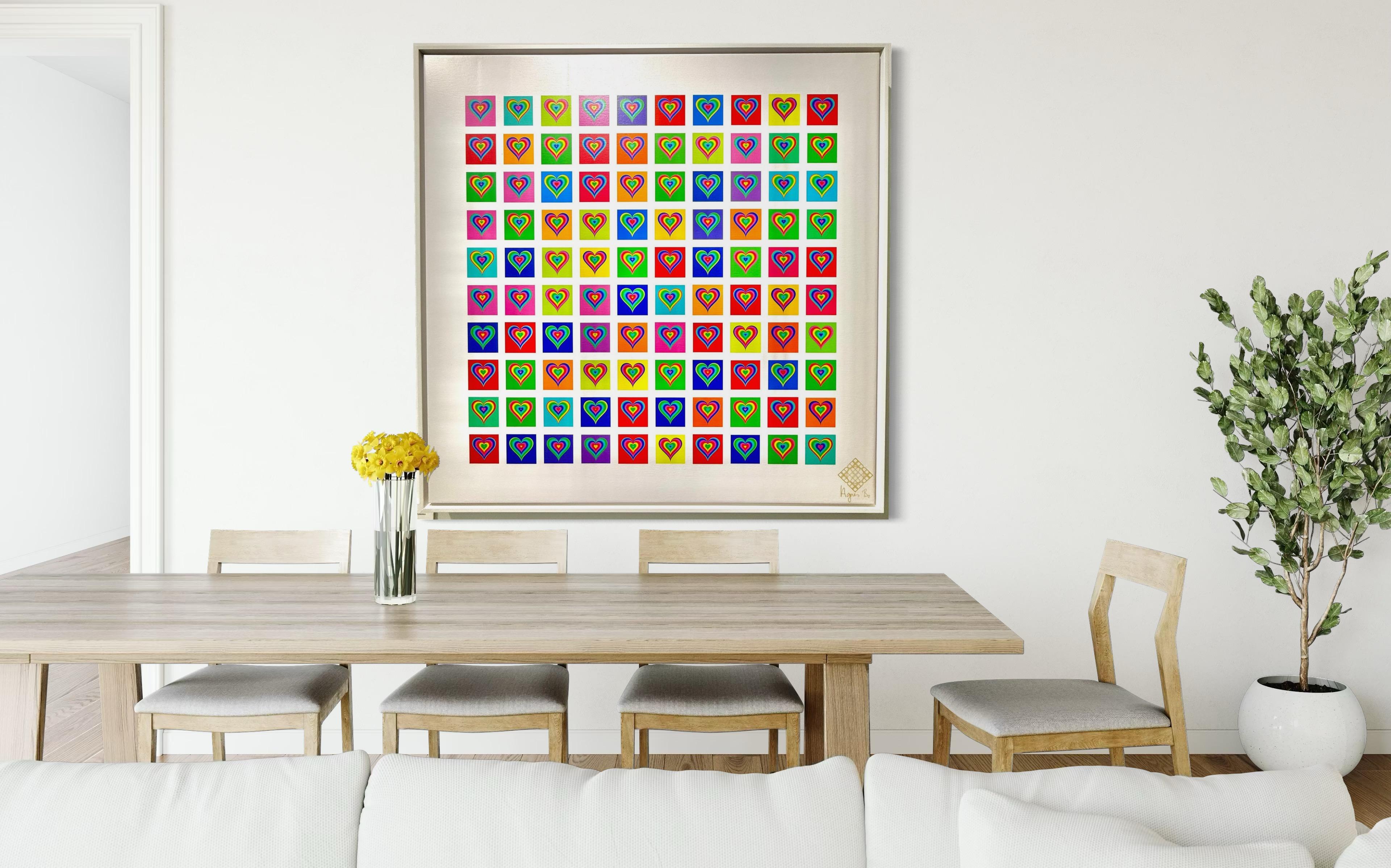 100 corazones arco iris en venta 3