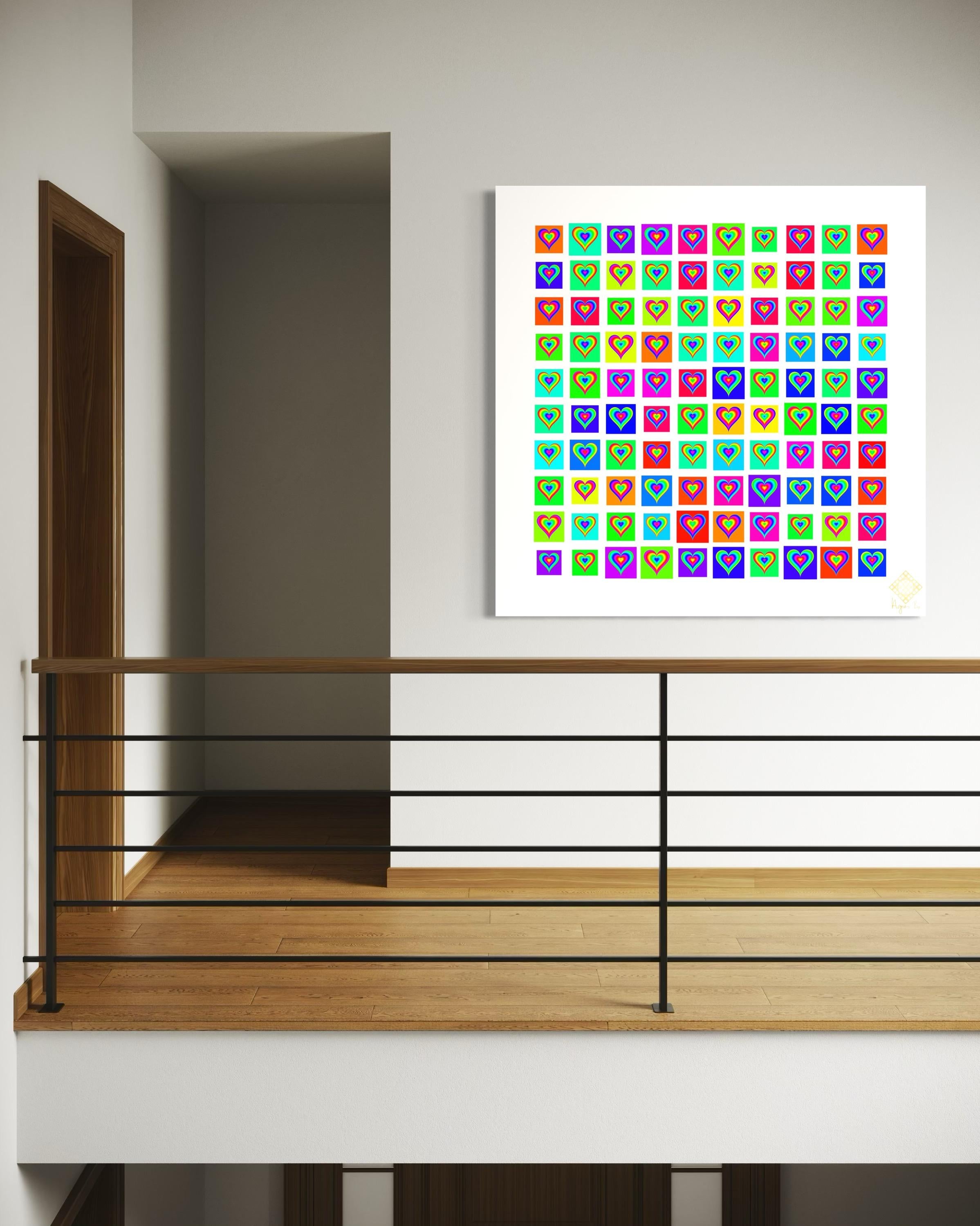 100 corazones arco iris en venta 4
