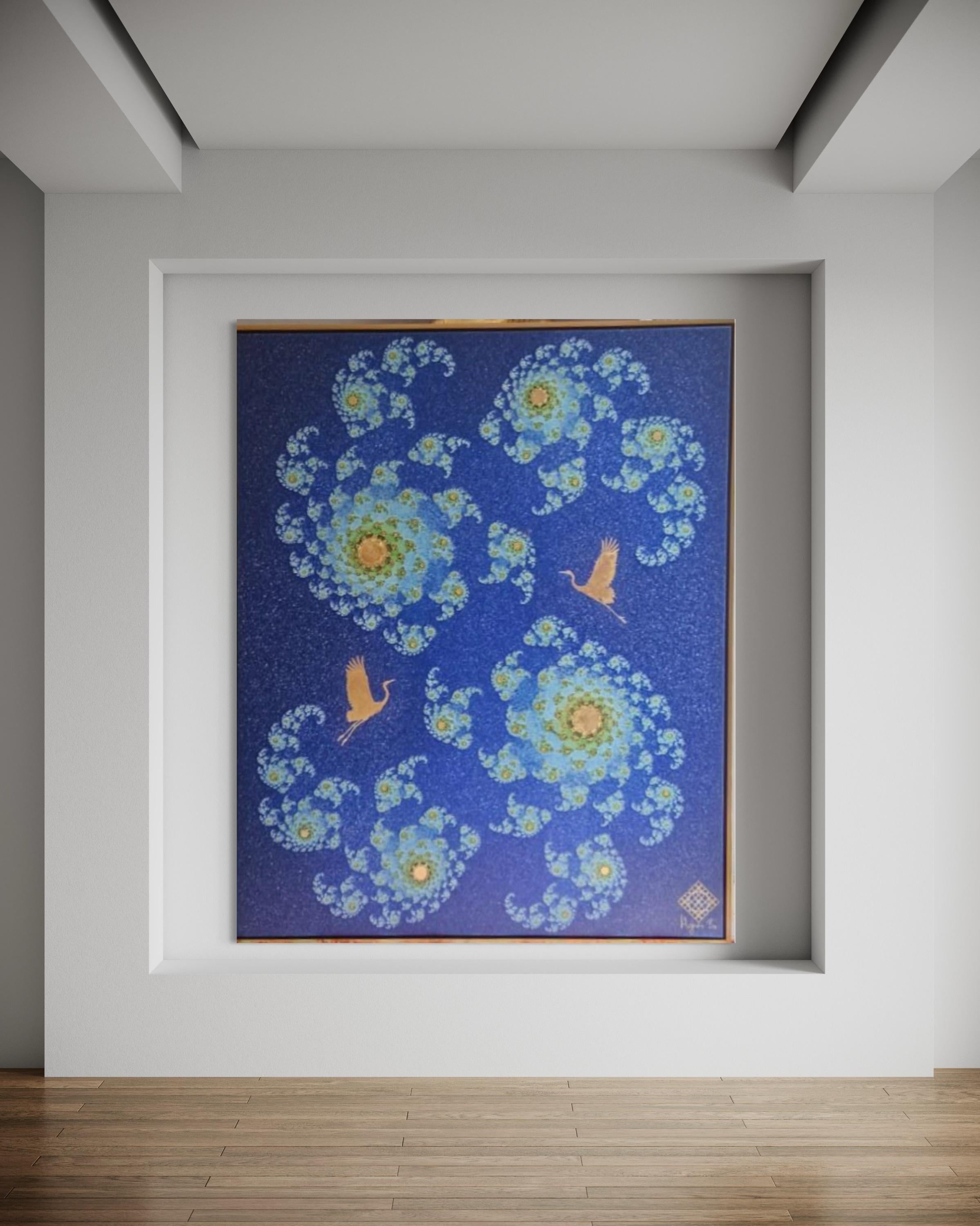 Benedizioni infinite - Painting Impressionismo astratto di Agnes Beleznay