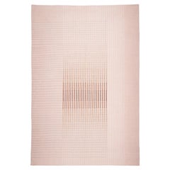 Agnes Contemporary Area Rug Handwoven Wool Kilim in Pink Größe Large