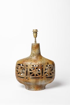 Agnes Escala grande lampada da tavolo scultorea in ceramica colorata del 1960 circa XX secolo