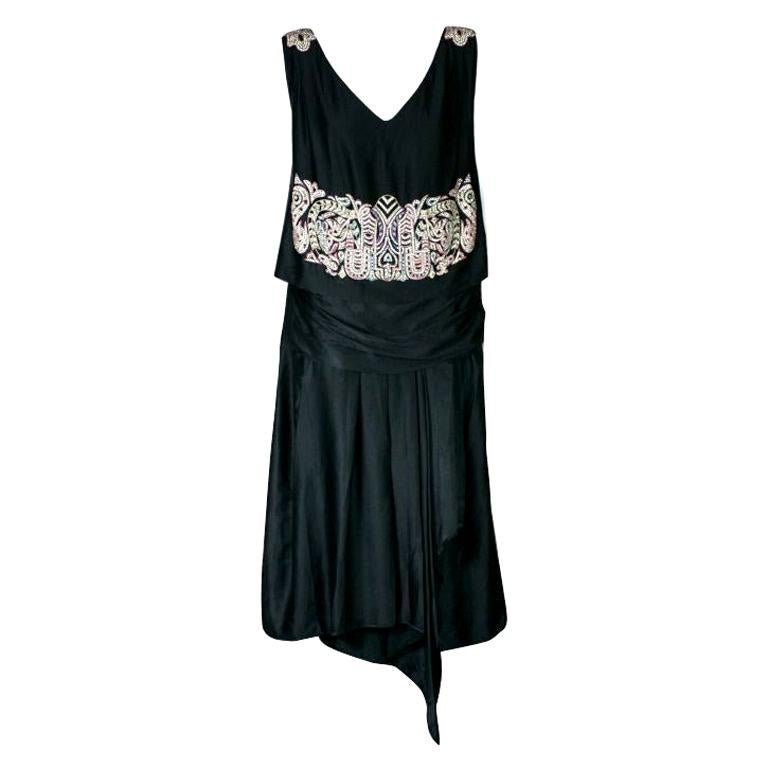 Agnes Haute Couture Beaded and Diamante 1920s Dress For Sale