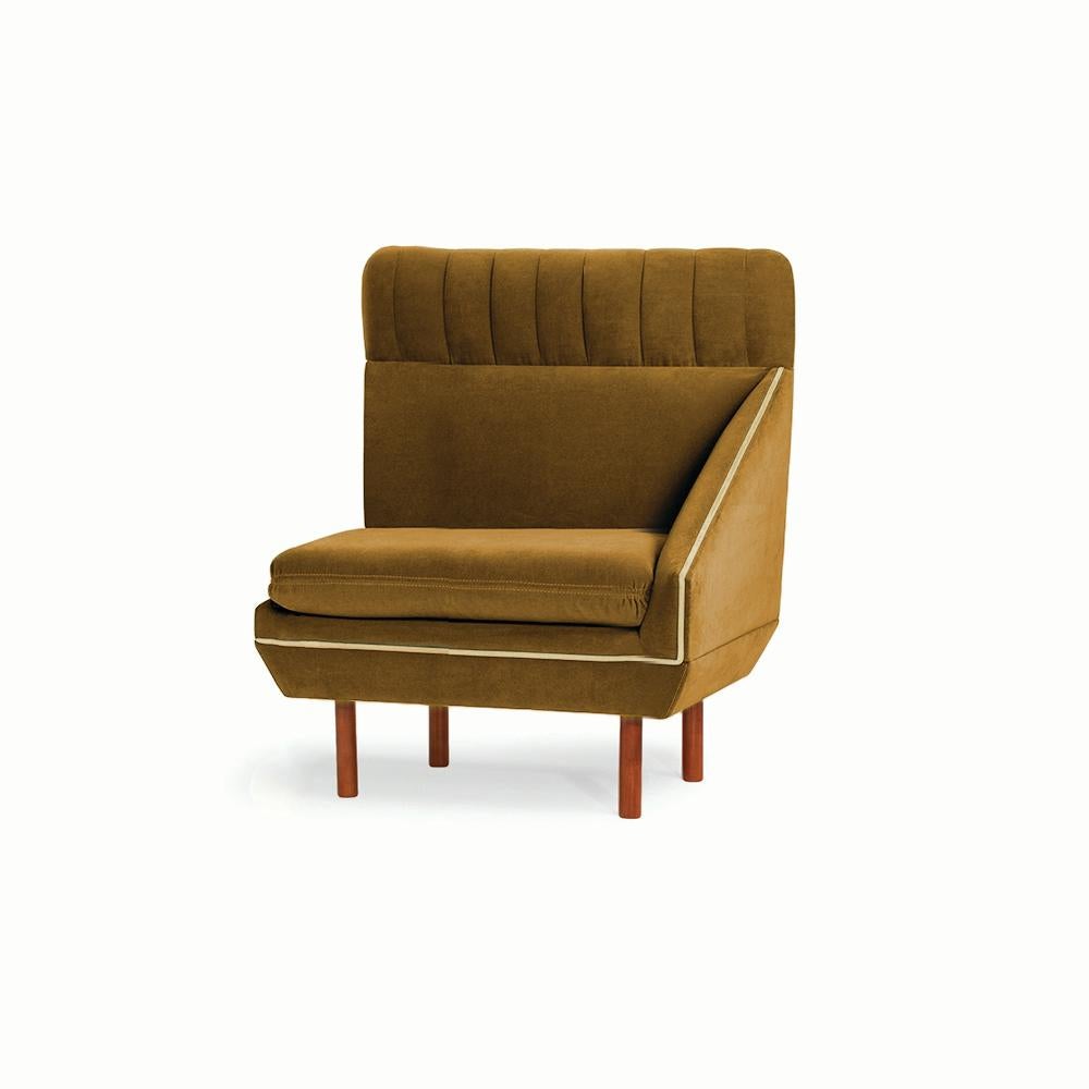 Contemporary Agnes L Modular Couch Right/Left Arm For Sale