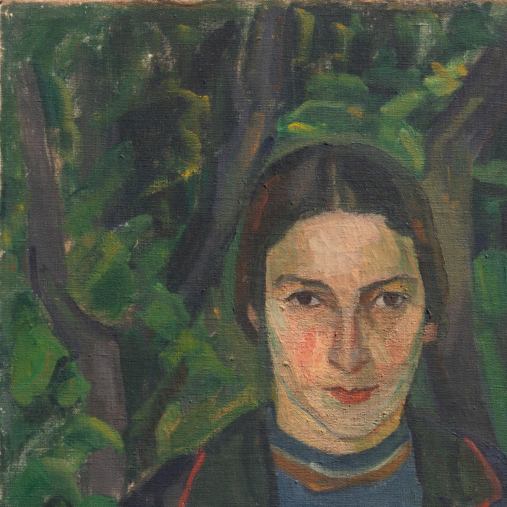 Ritratto di una giovane donna, Bretonne, Bretagna, Francia, Accademia Reale Danese in vendita 5