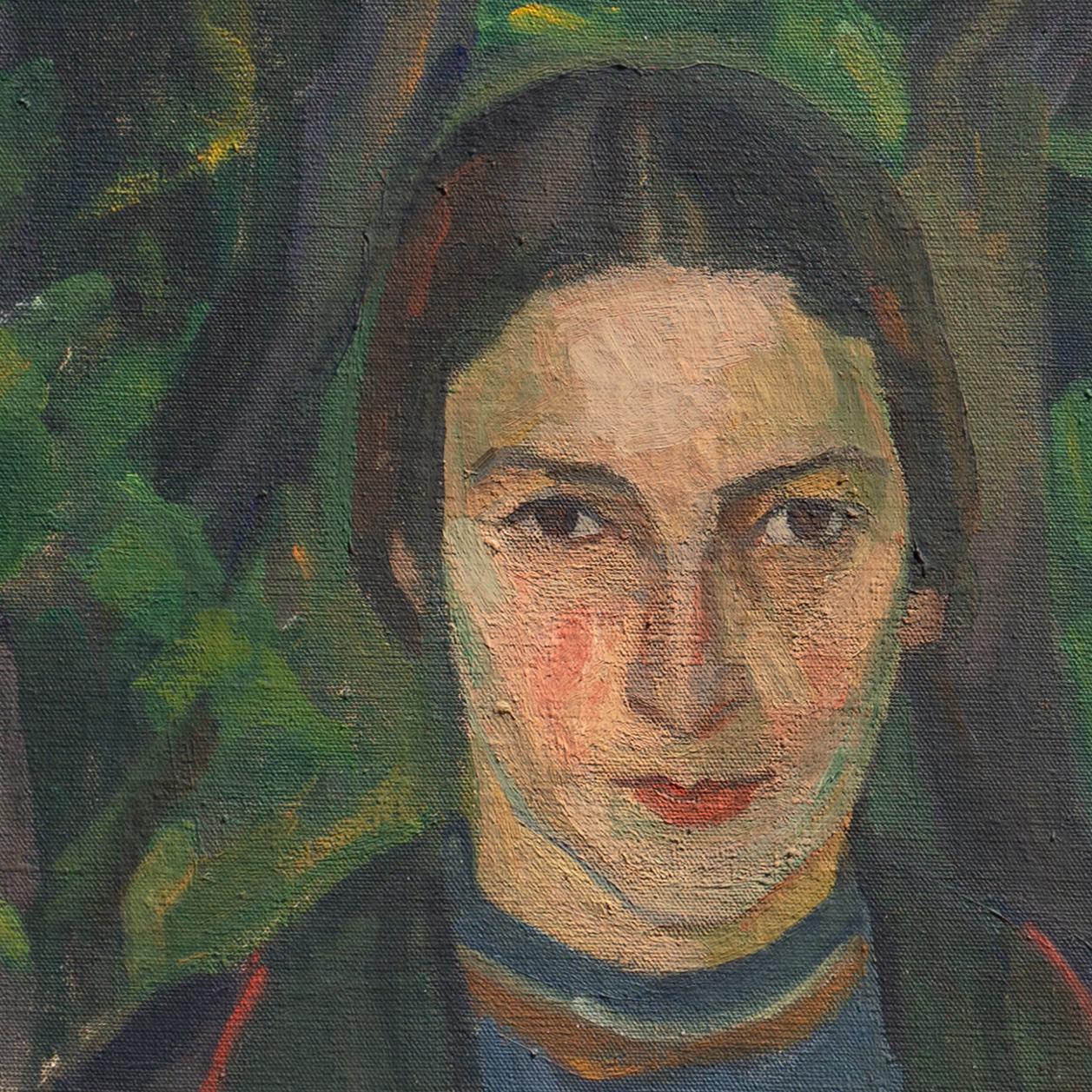 Ritratto di una giovane donna, Bretonne, Bretagna, Francia, Accademia Reale Danese in vendita 3