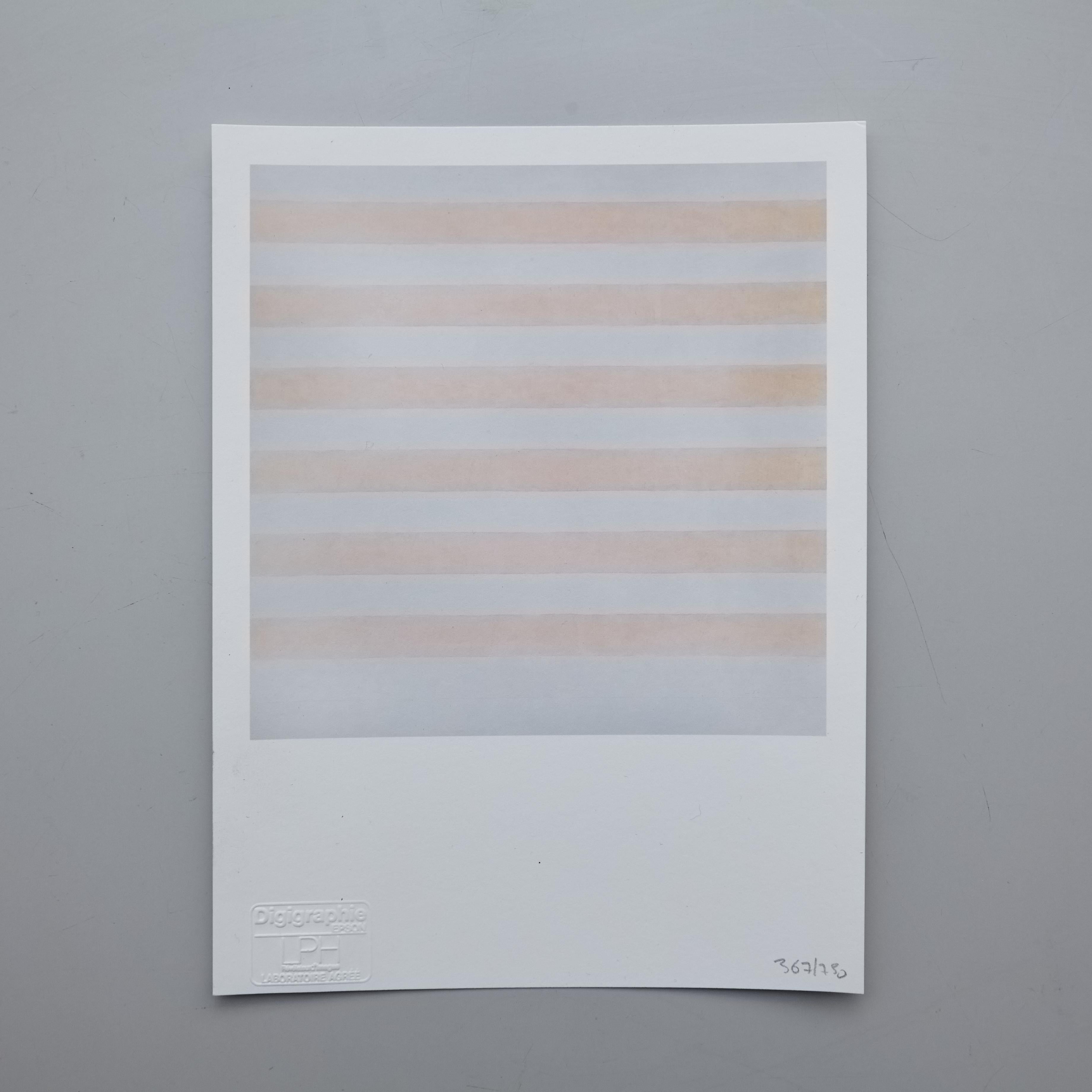 Agnes Martin 'Happy Holiday' Digigraphie Nº17 Limited Edition, in, 2015 2
