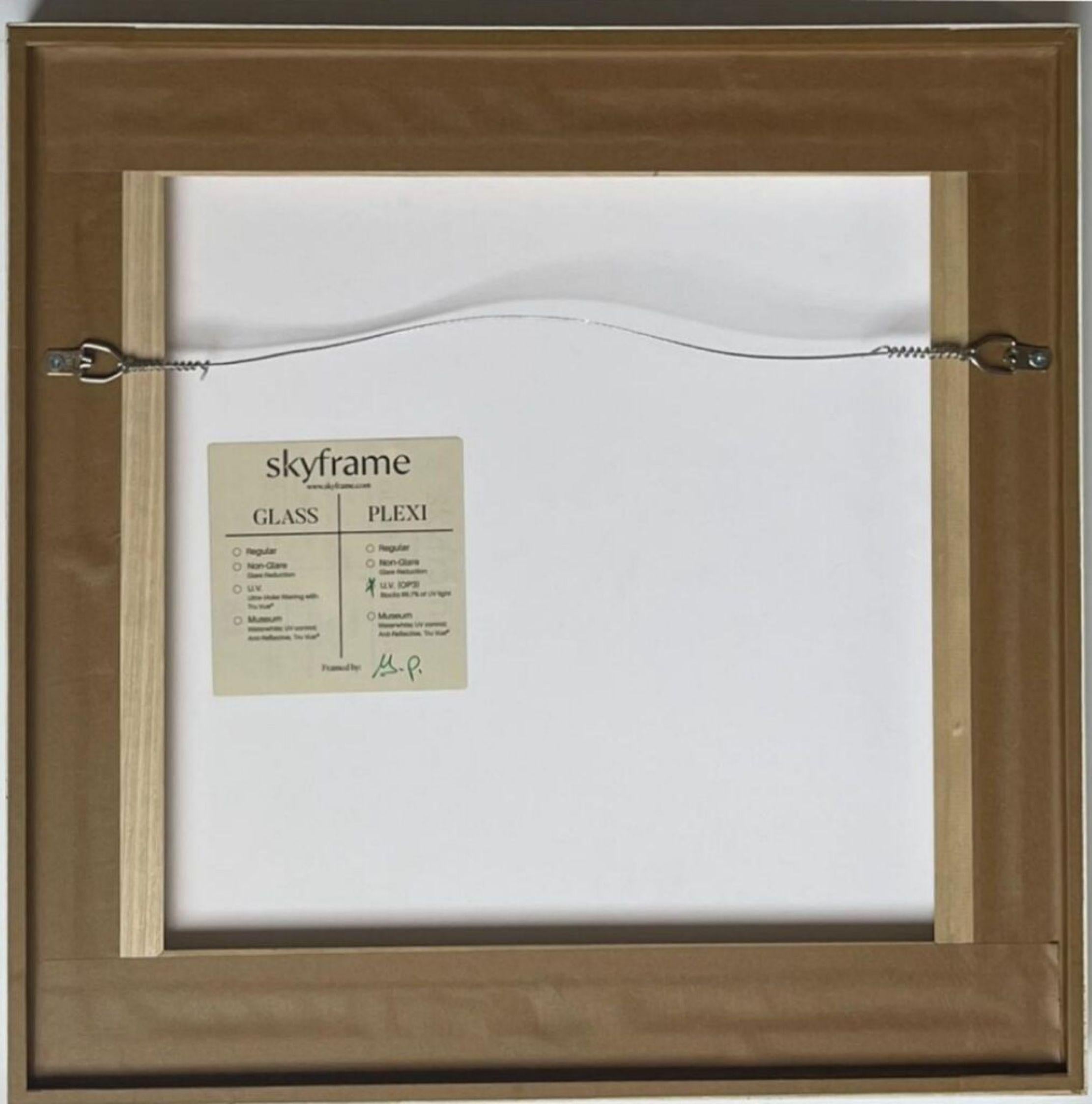 Lithograph on vellum, from Paintings and Drawings, Stedelijk Museum, Amst Framed - Minimalist Print by Agnes Martin