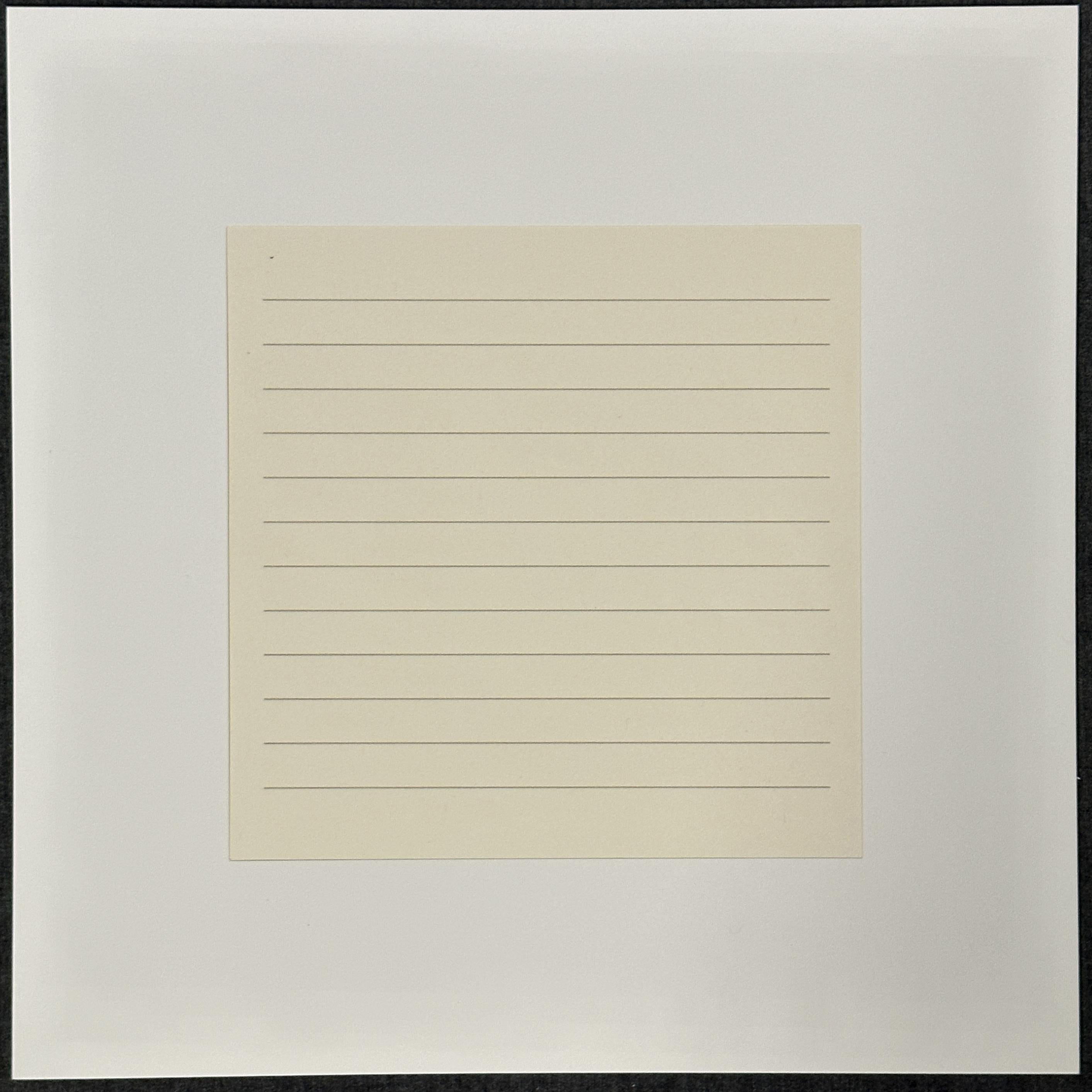  On a Clear Day #15  1973   - Print by Agnes Martin