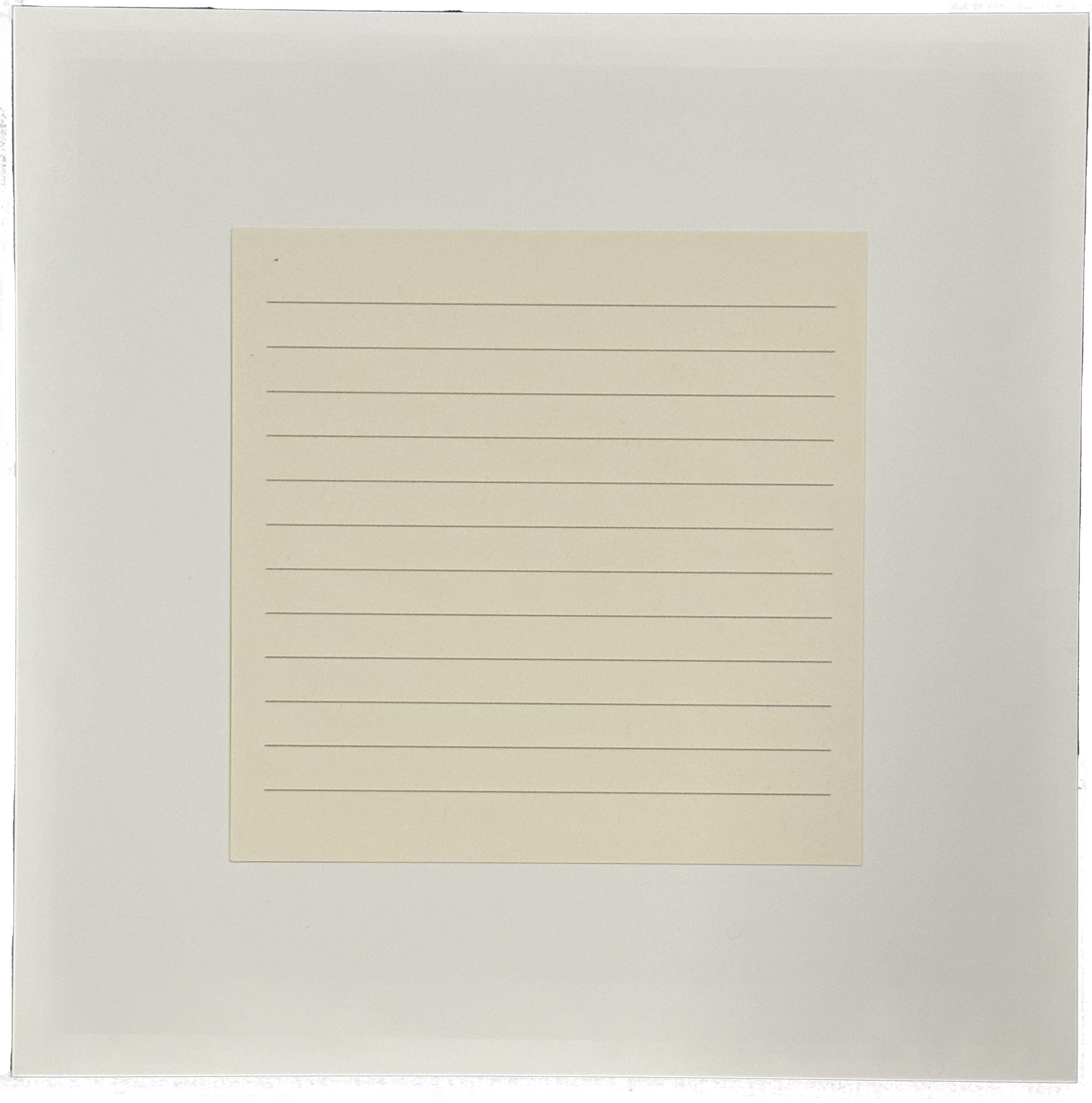 Agnes Martin Abstract Print -  On a Clear Day #15  1973  
