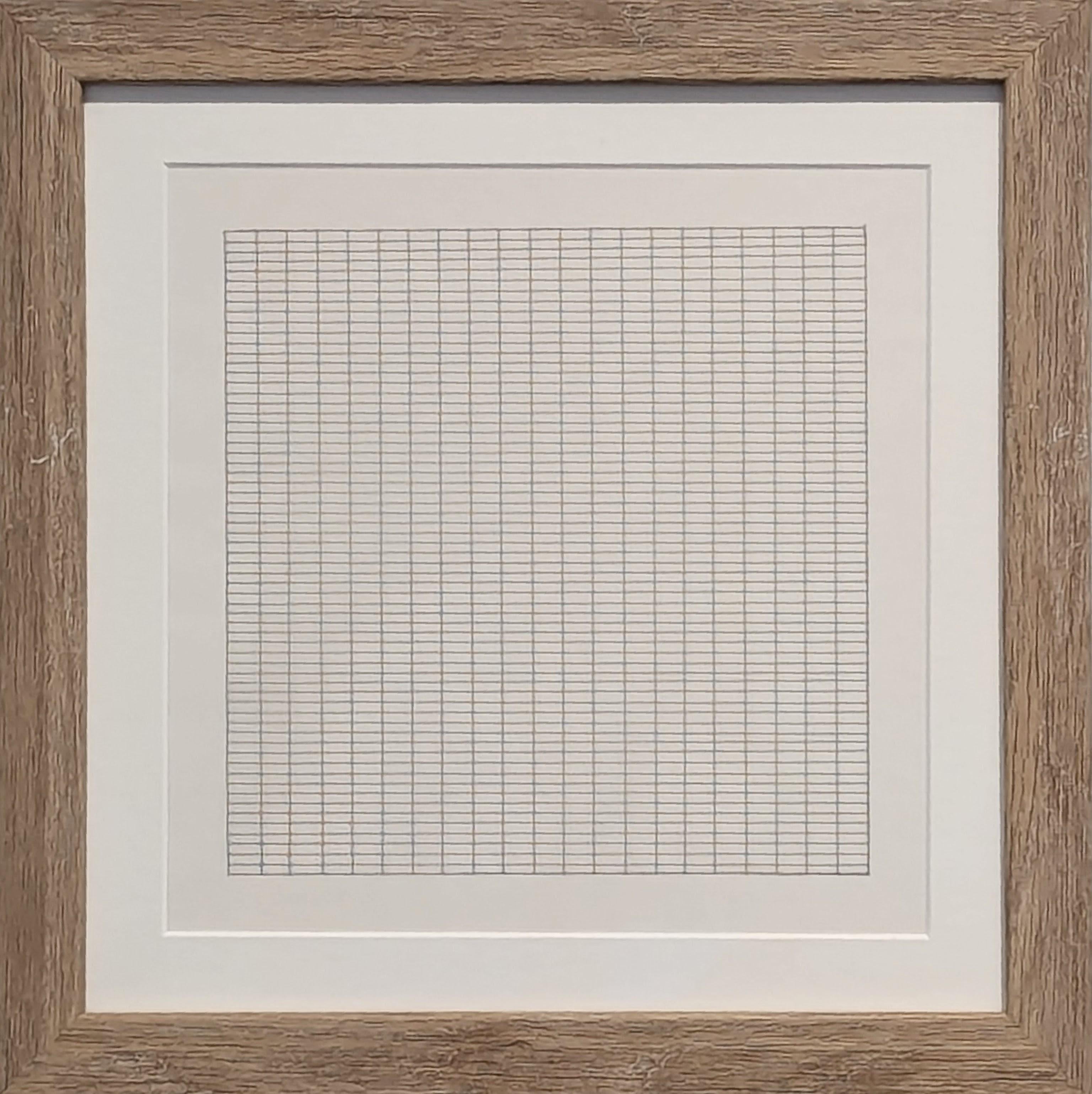 Pinturas y Dibujos, de la Cartera del Museo Stedelijk Conjunto de Litografías Modernas - Print de Agnes Martin