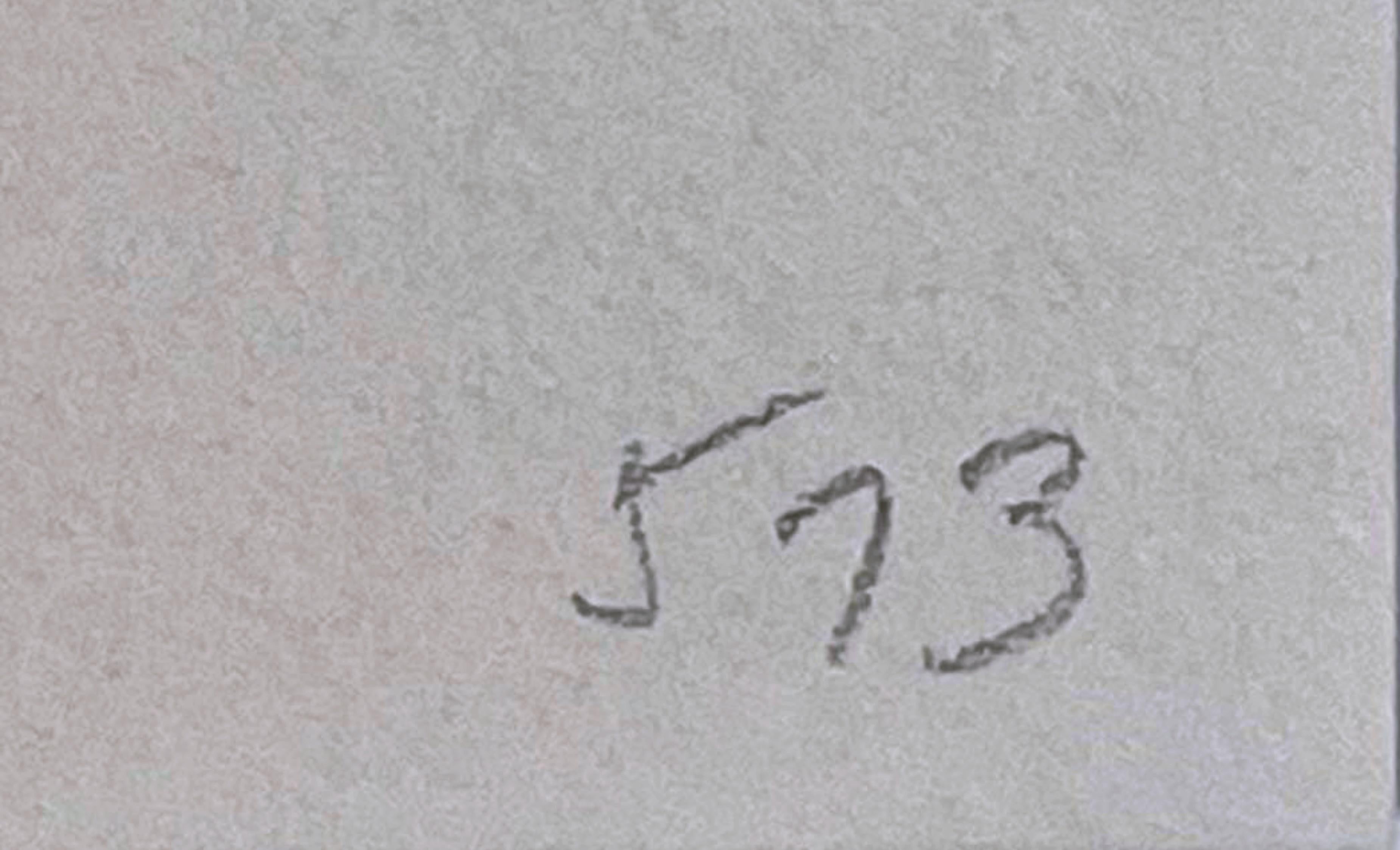 Praise, limitierte Auflage, Dalton Natürliches Bandpapier-Goldstempel mit Unterschrift 573/1000 (Minimalistisch), Print, von Agnes Martin