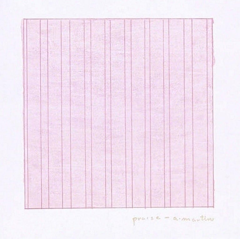 Martin Praise Agnes Martin - Praise at 1stDibs