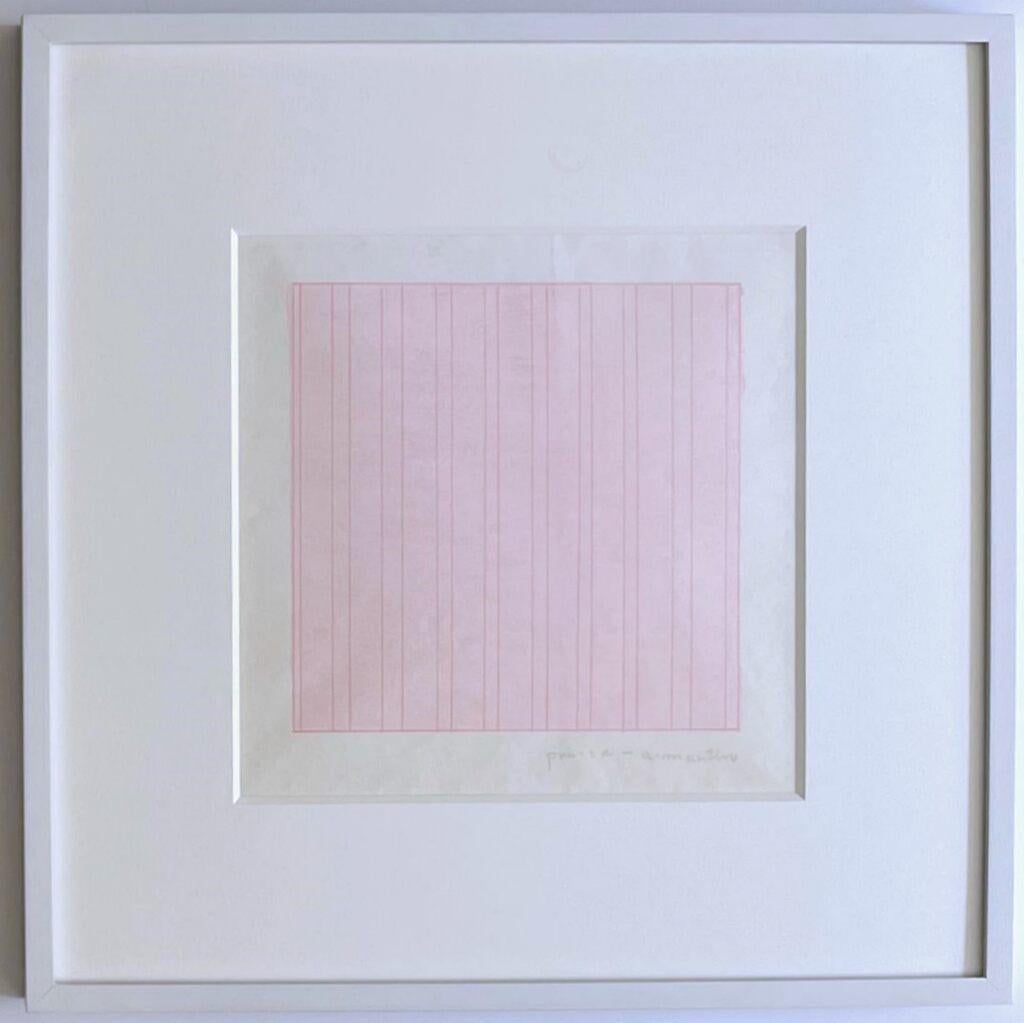 Praise (Framed) - Art by Agnes Martin