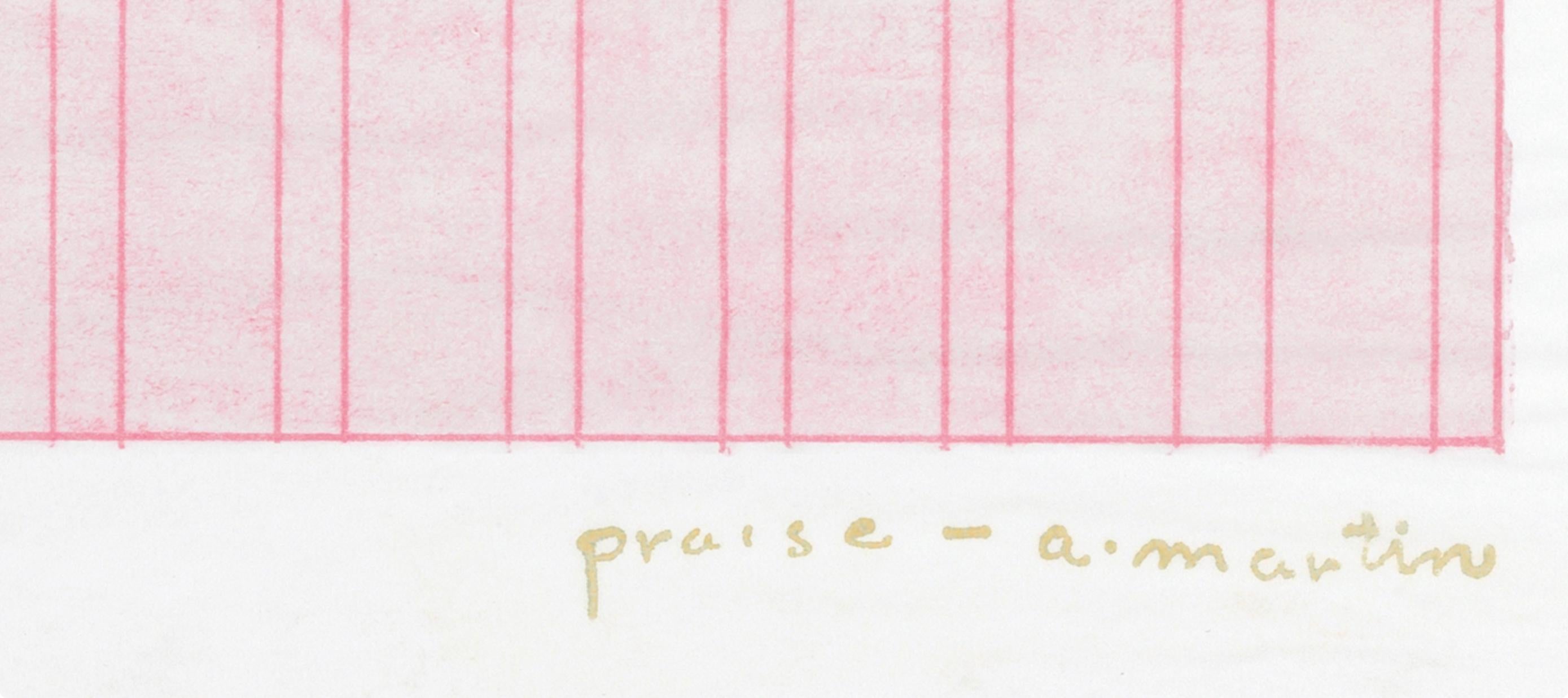 Praise, Rubber Stamp Portfolio, Agnes Martin For Sale 4