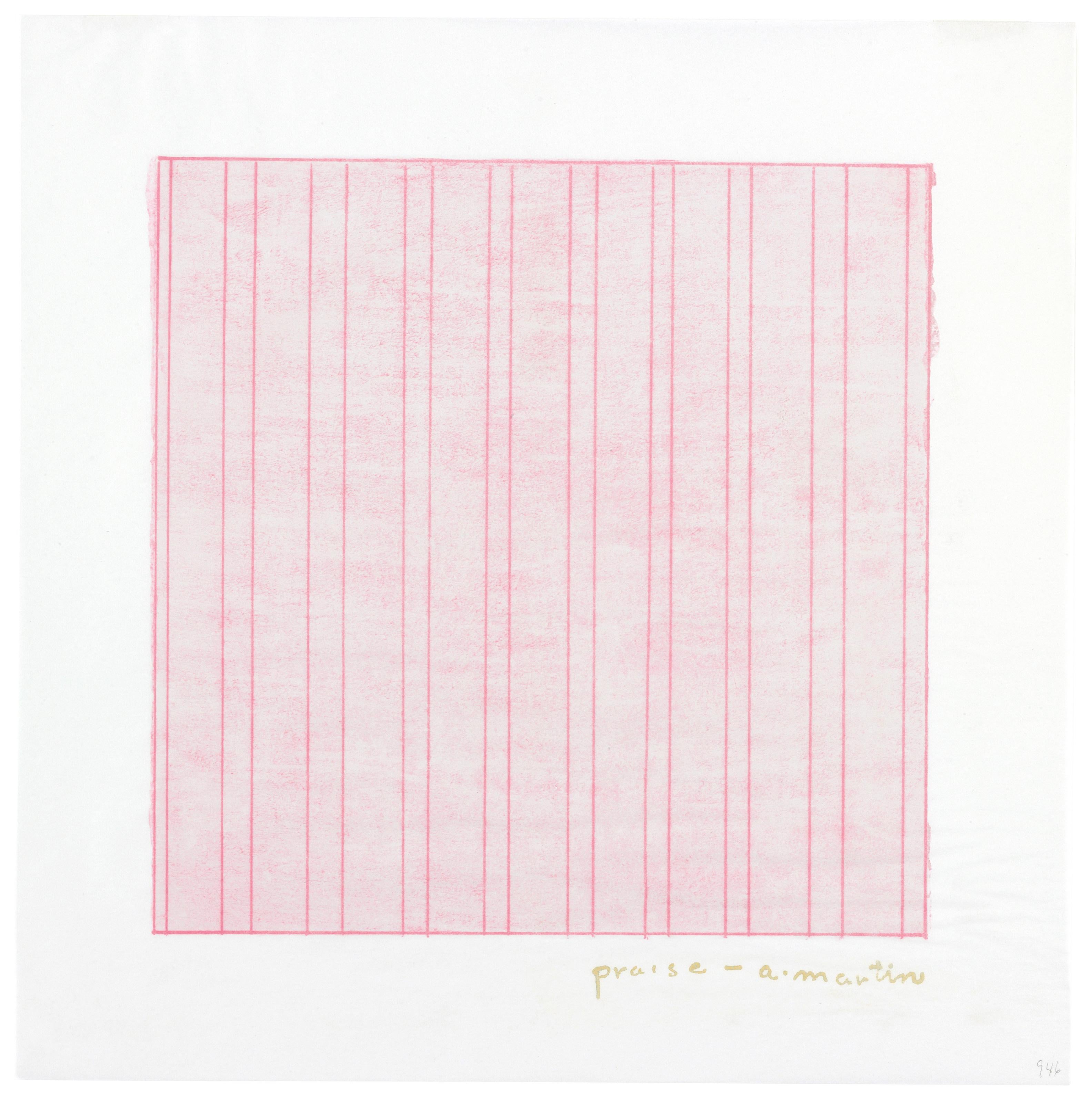 Praise, Rubber Stamp Portfolio, Agnes Martin For Sale 5