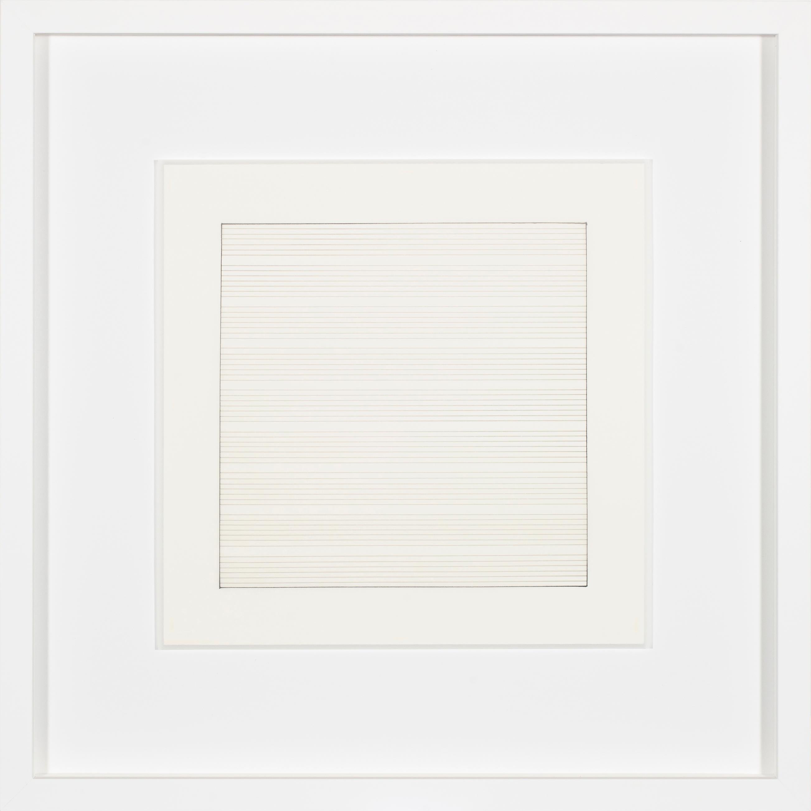 Agnes Martin Abstract Print - Untitled No. 4