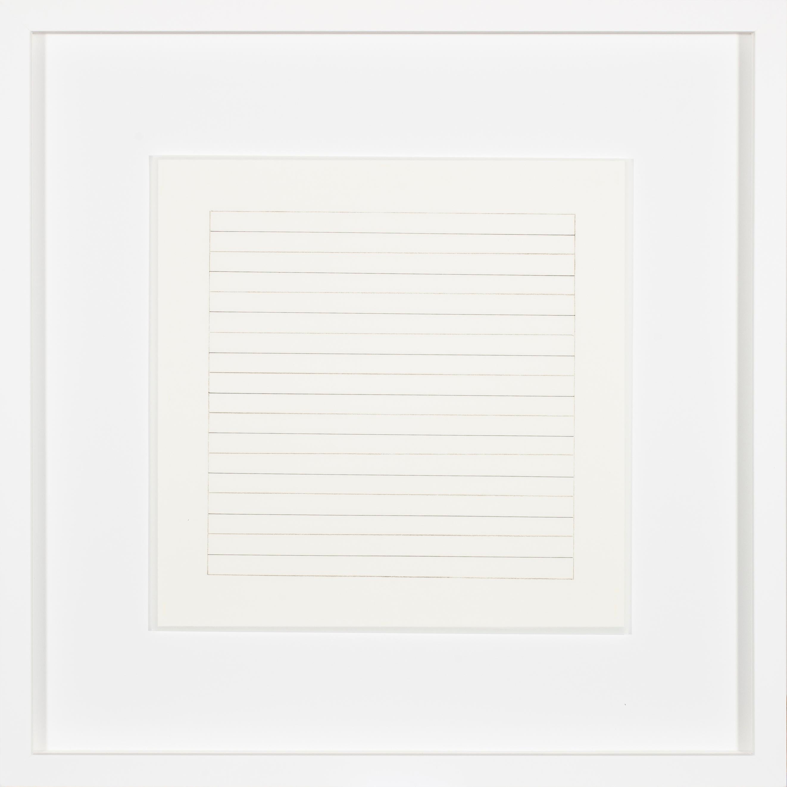 Agnes Martin Abstract Print - Untitled No. 5